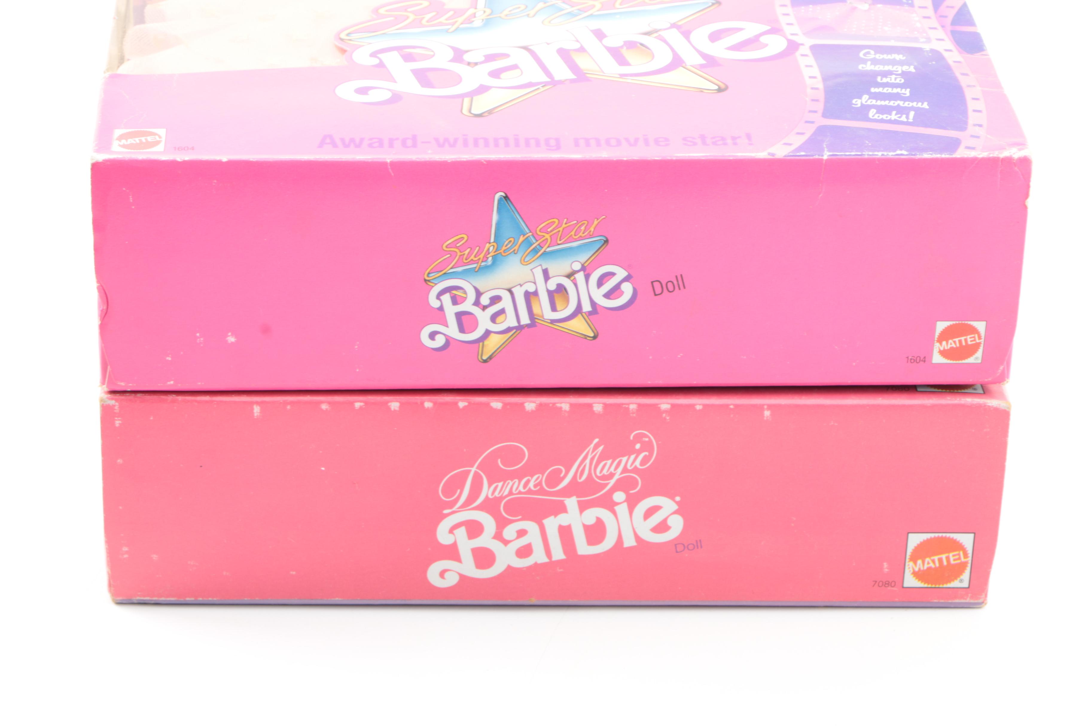 Vintage "Dance Magic" Barbies Including "Super Star"