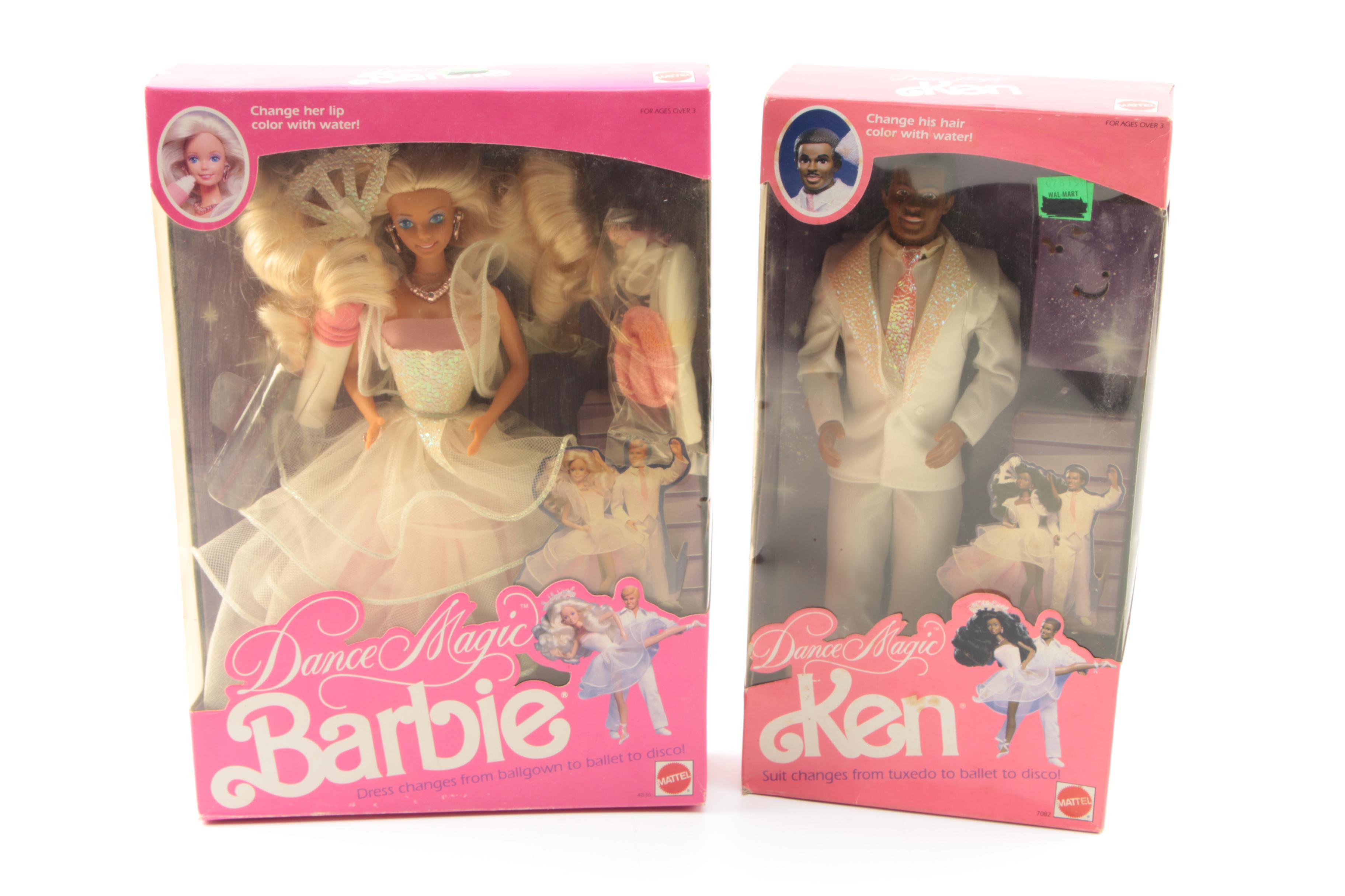 Vintage "Dance Magic" Barbies Including "Super Star"