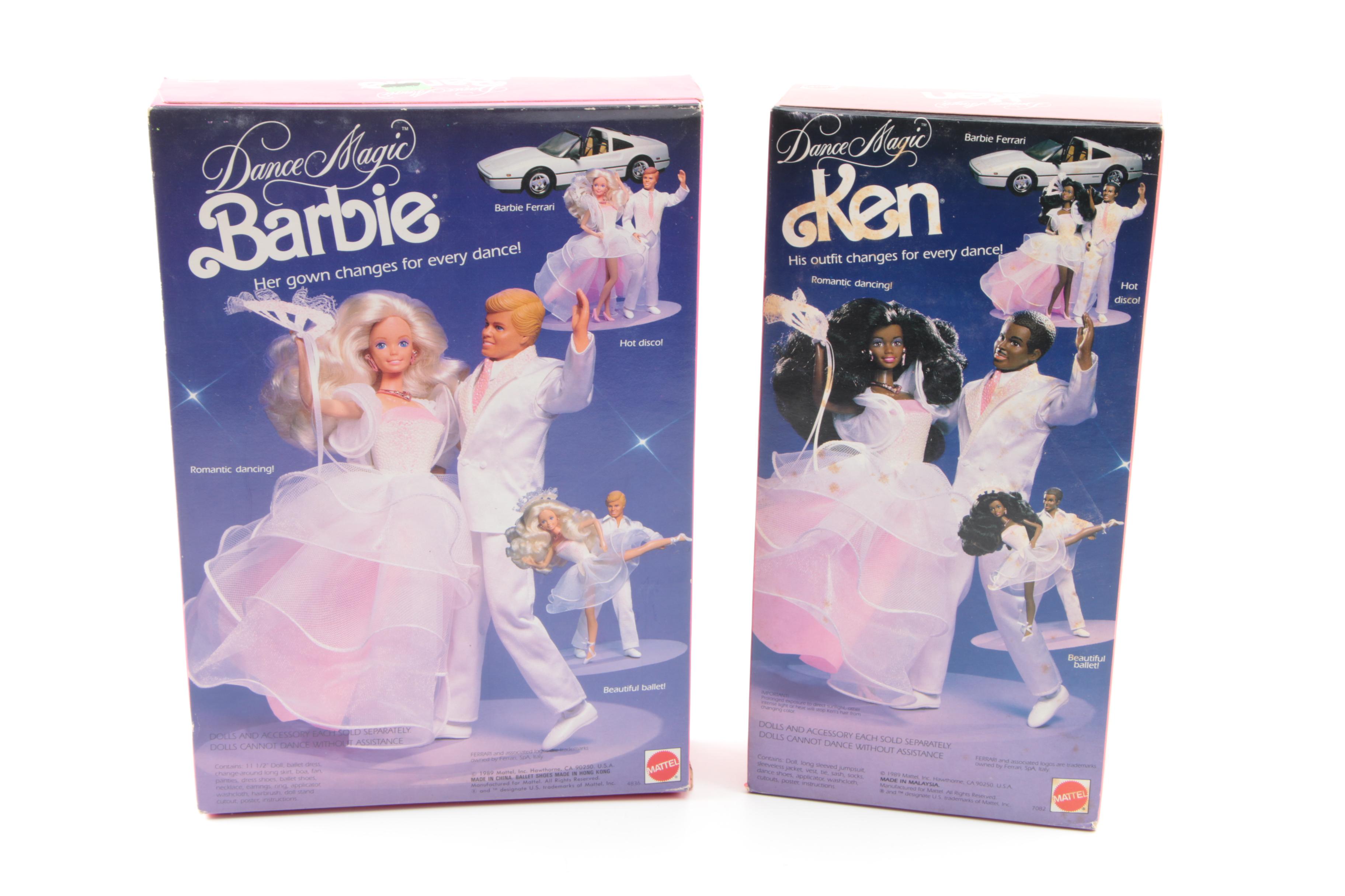 Vintage "Dance Magic" Barbies Including "Super Star"