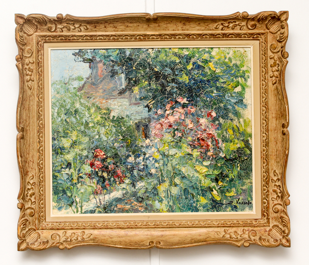 Vassel Oil Painting "Backyard at Marlotte"