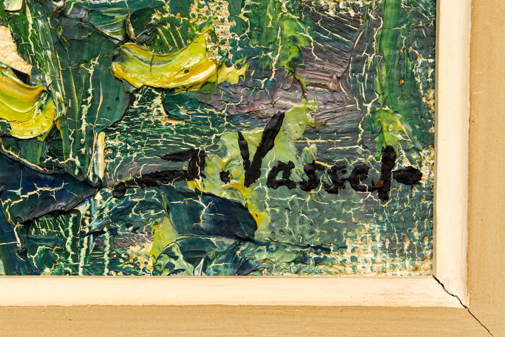 Vassel Oil Painting "Backyard at Marlotte"