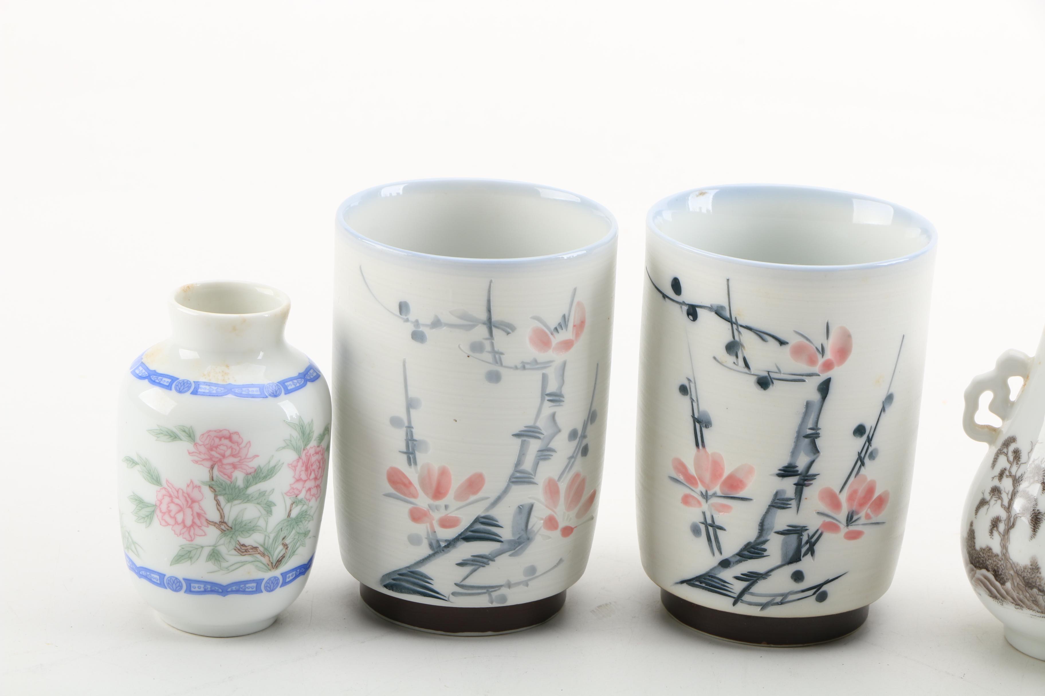 Miniature Vintage Japanese Bud Vases