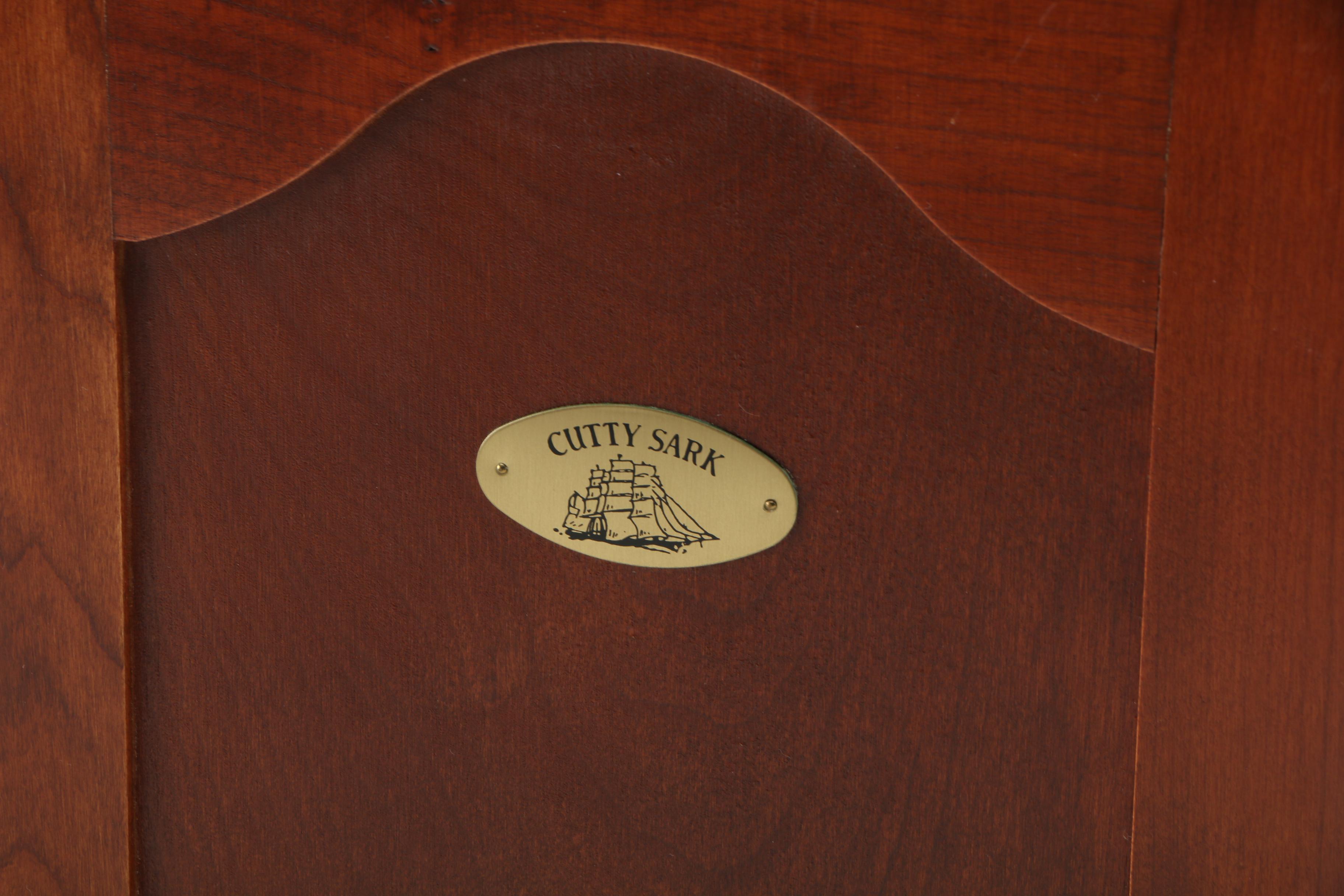 Baccarat Crystal "Cutty Sark Sea Captain's Decanter" and Wood Case