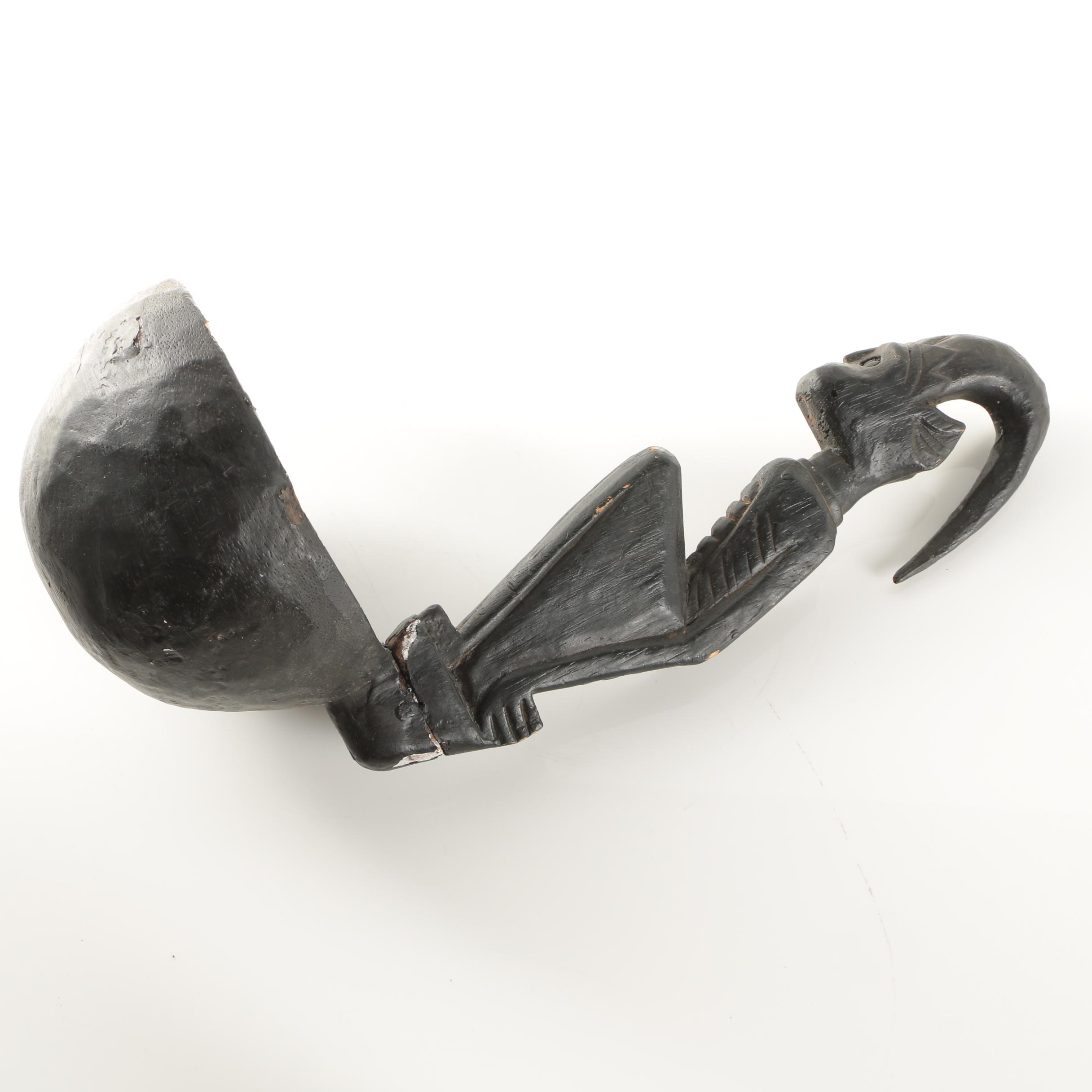 Wood and Brass African Style Sculptures