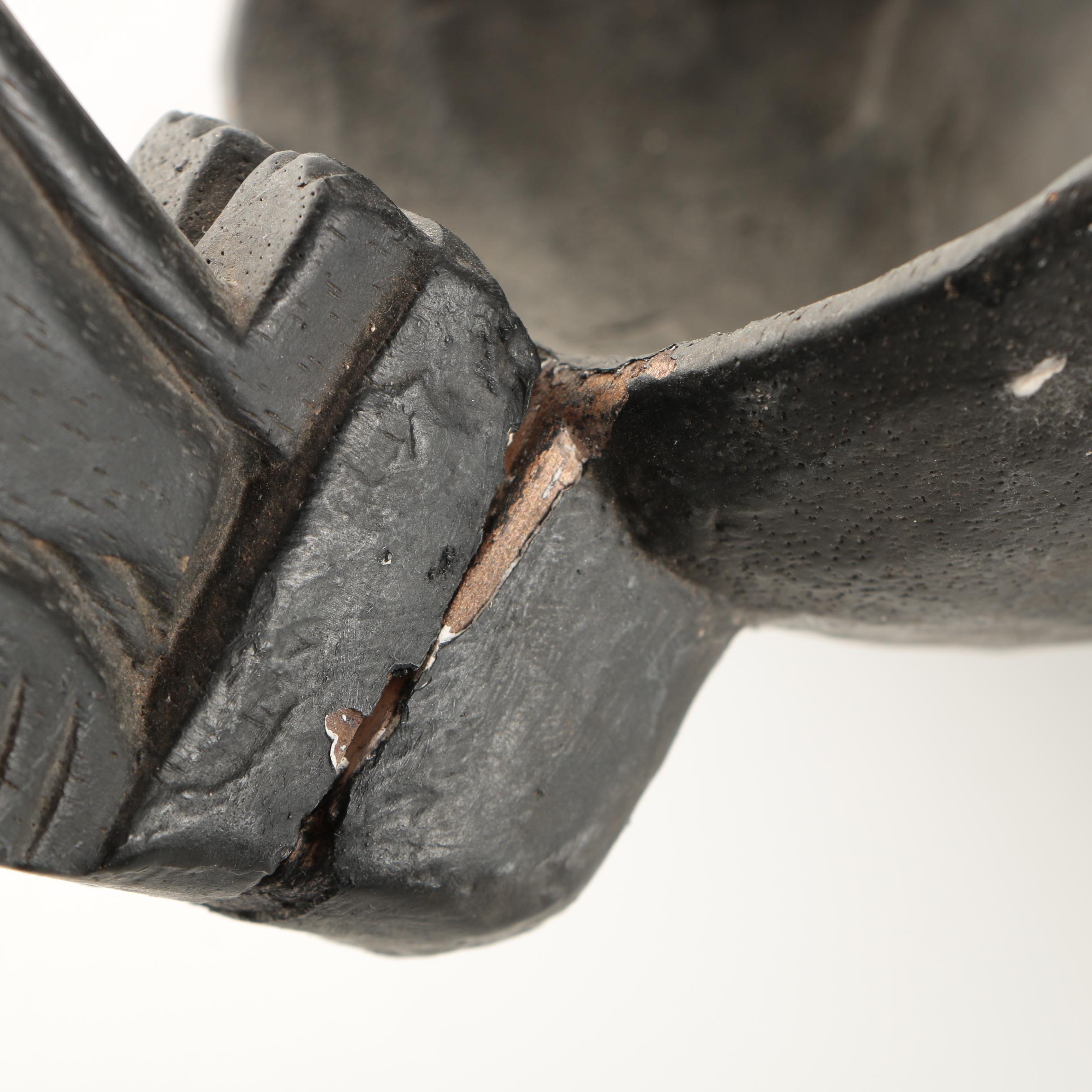 Wood and Brass African Style Sculptures