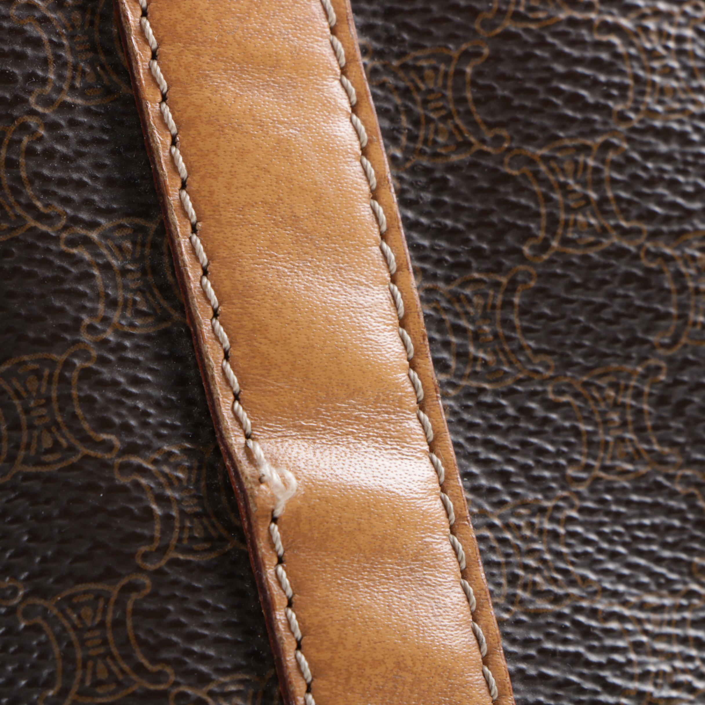 Céline Coated Canvas Macadam Handbag