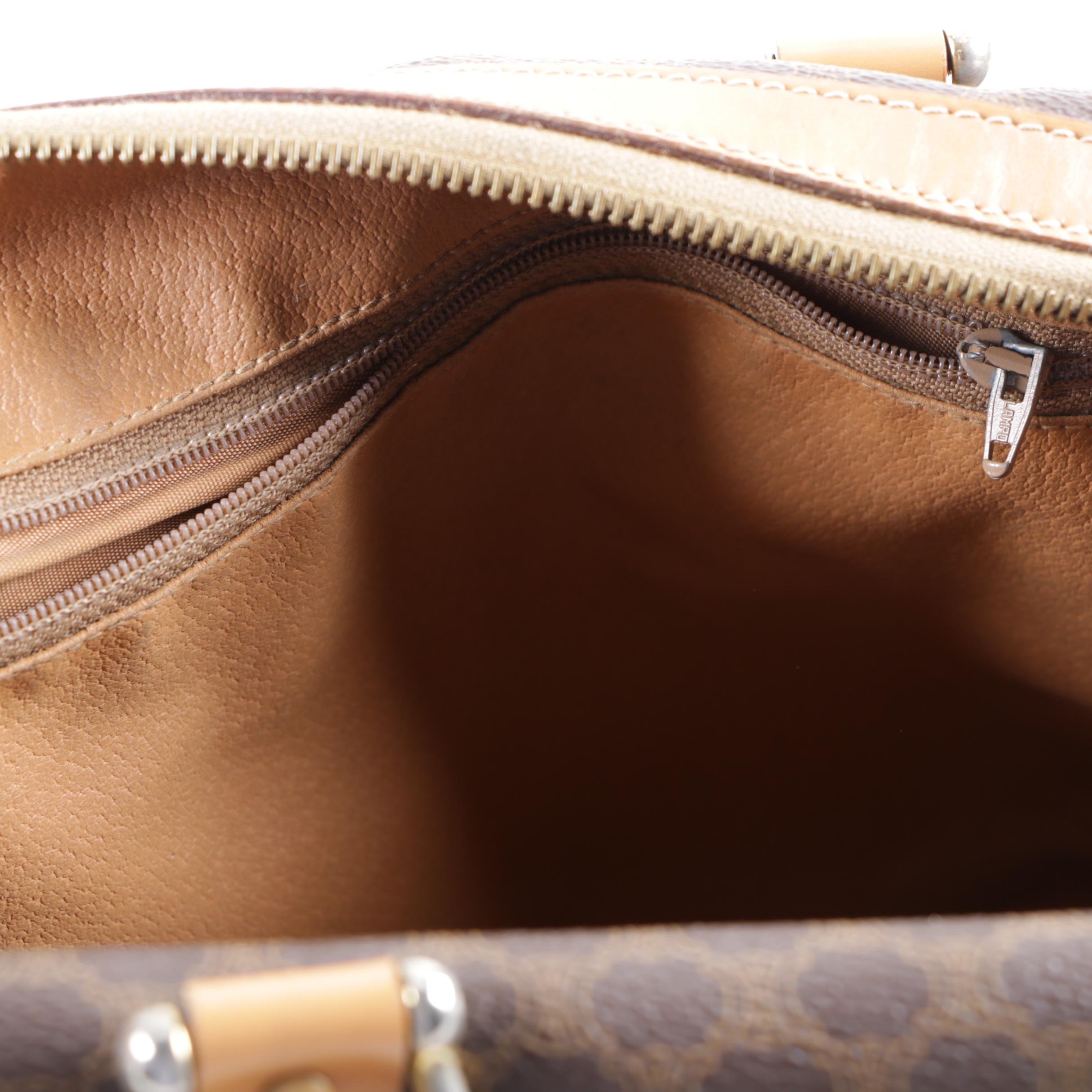 Céline Coated Canvas Macadam Handbag