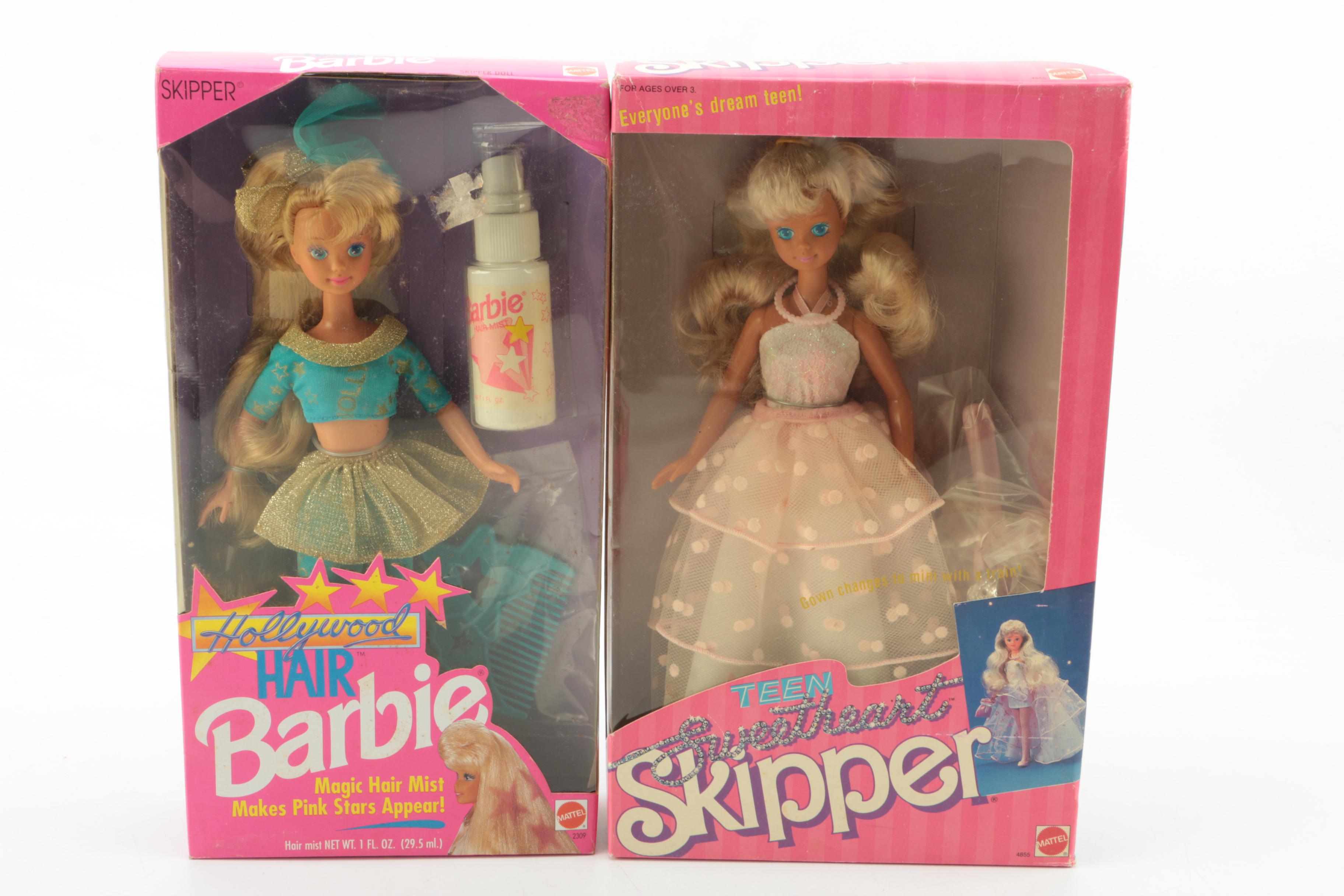 Vintage Mattel Skipper and Barbie Dolls Featuring "Teen Sweetheart"