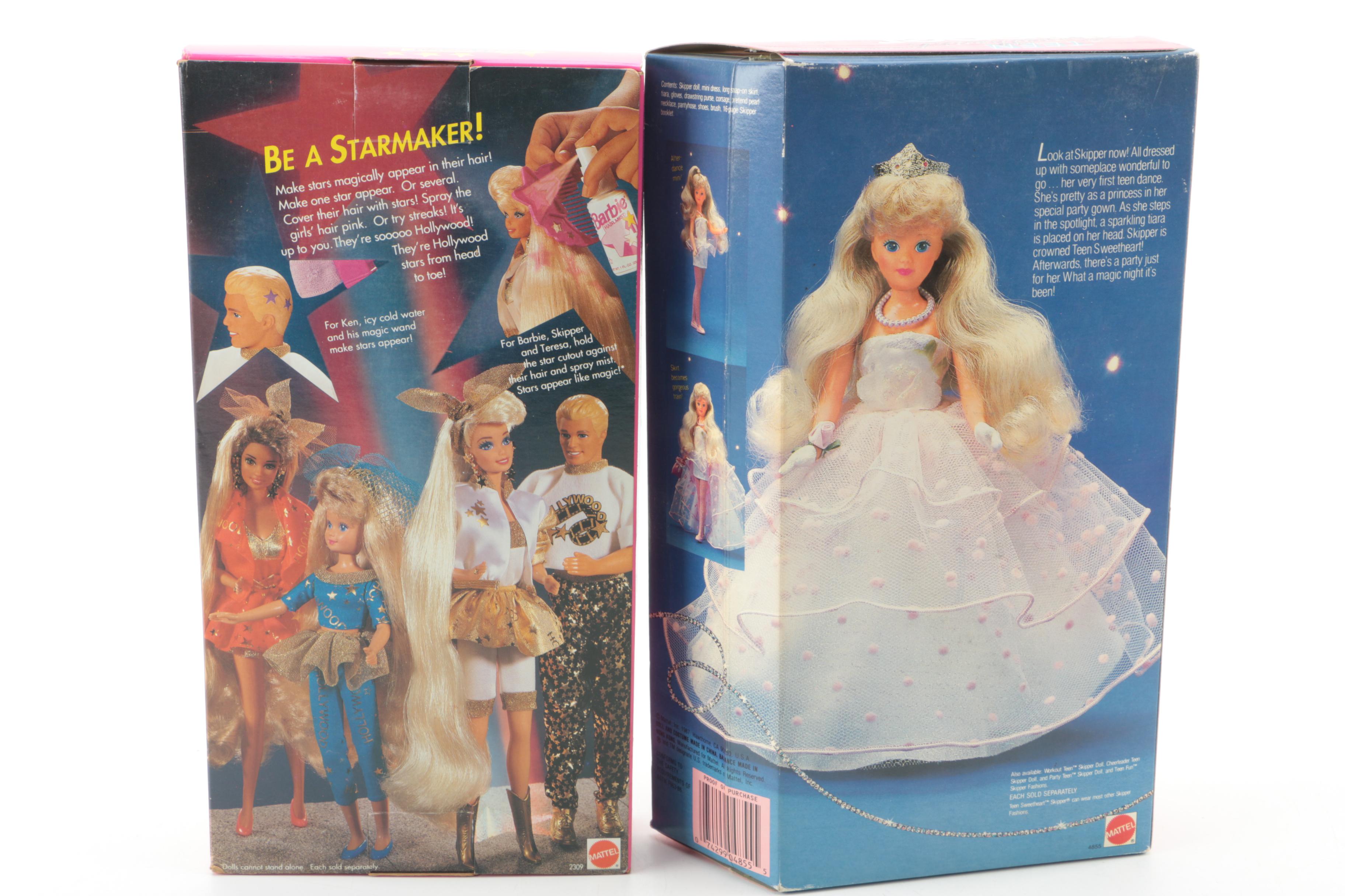 Vintage Mattel Skipper and Barbie Dolls Featuring "Teen Sweetheart"