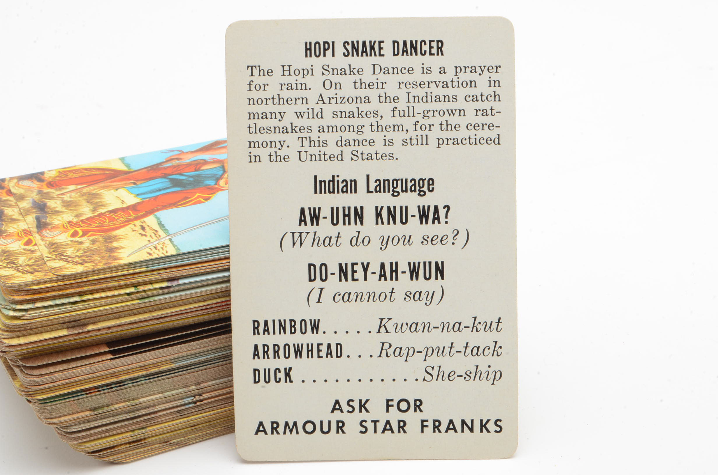 Collection of Vintage Armour Franks Cards