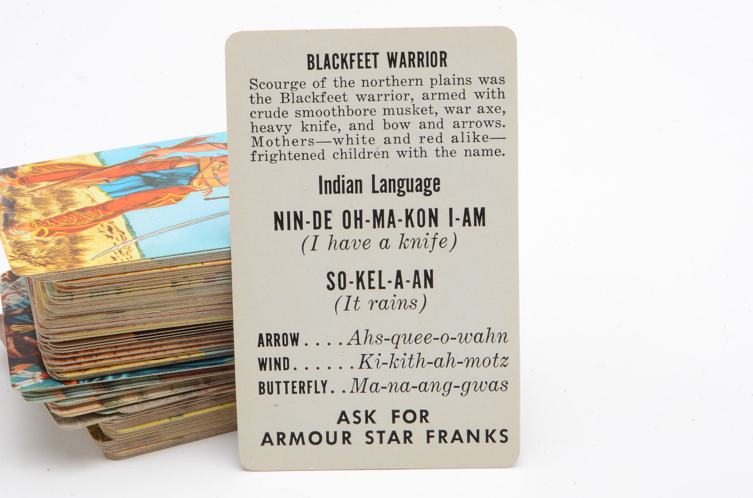 Collection of Vintage Armour Franks Cards