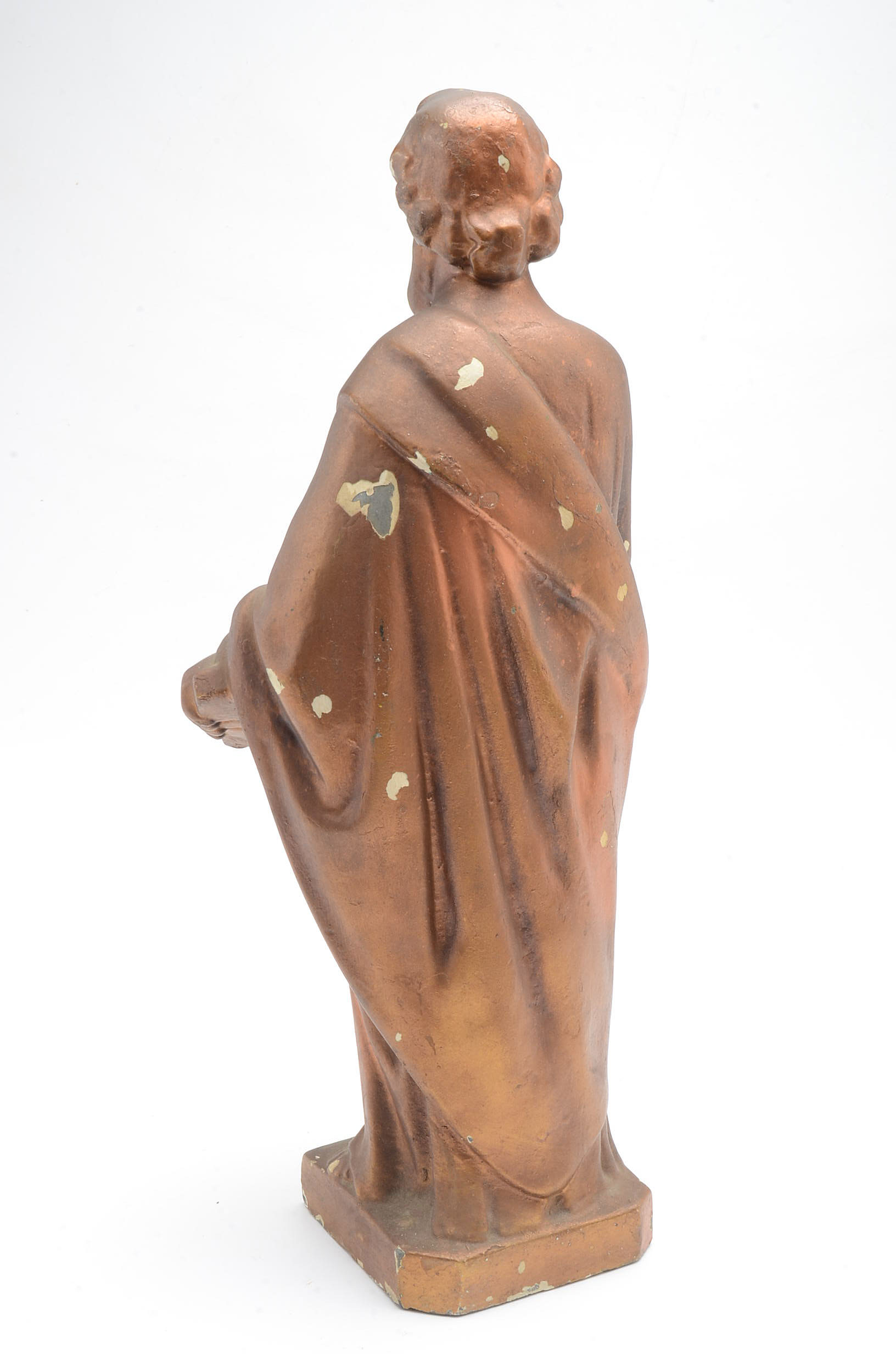 Vintage Prophet Moses Metal Statue