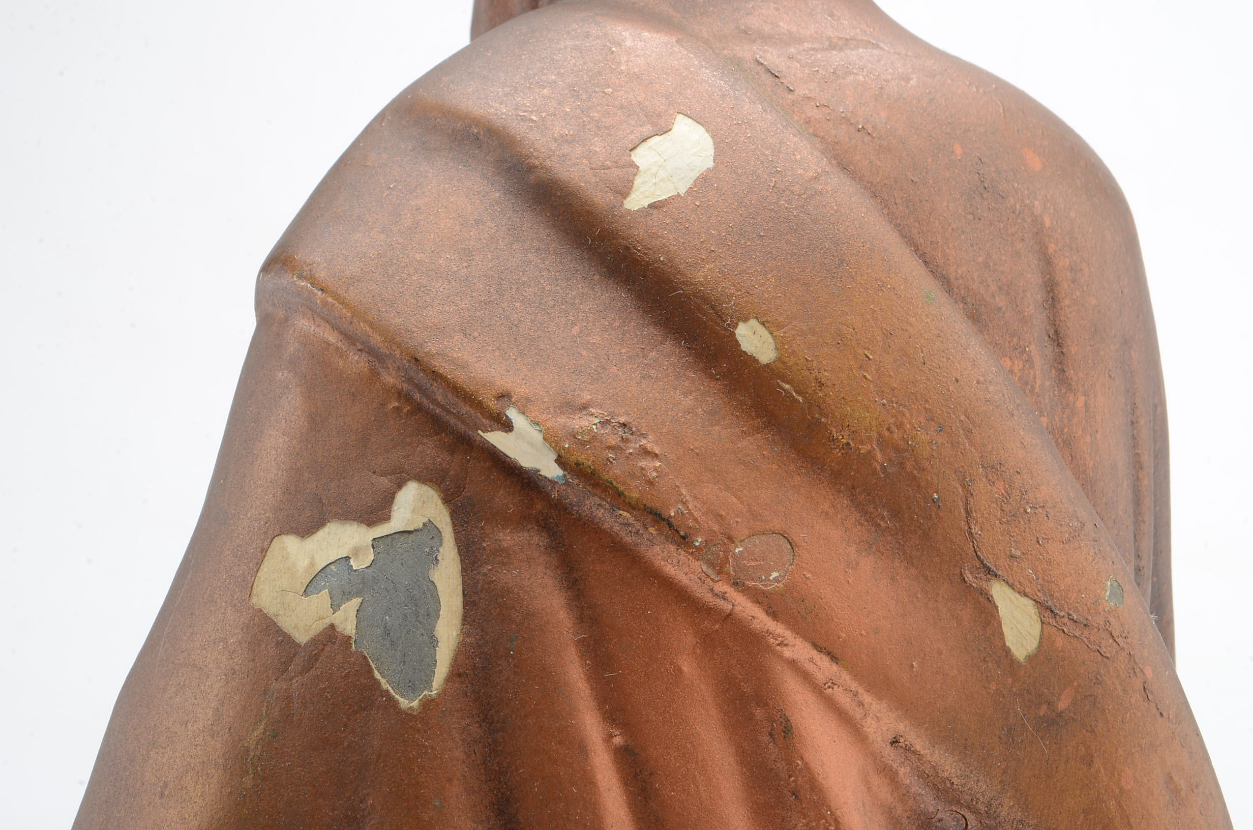 Vintage Prophet Moses Metal Statue