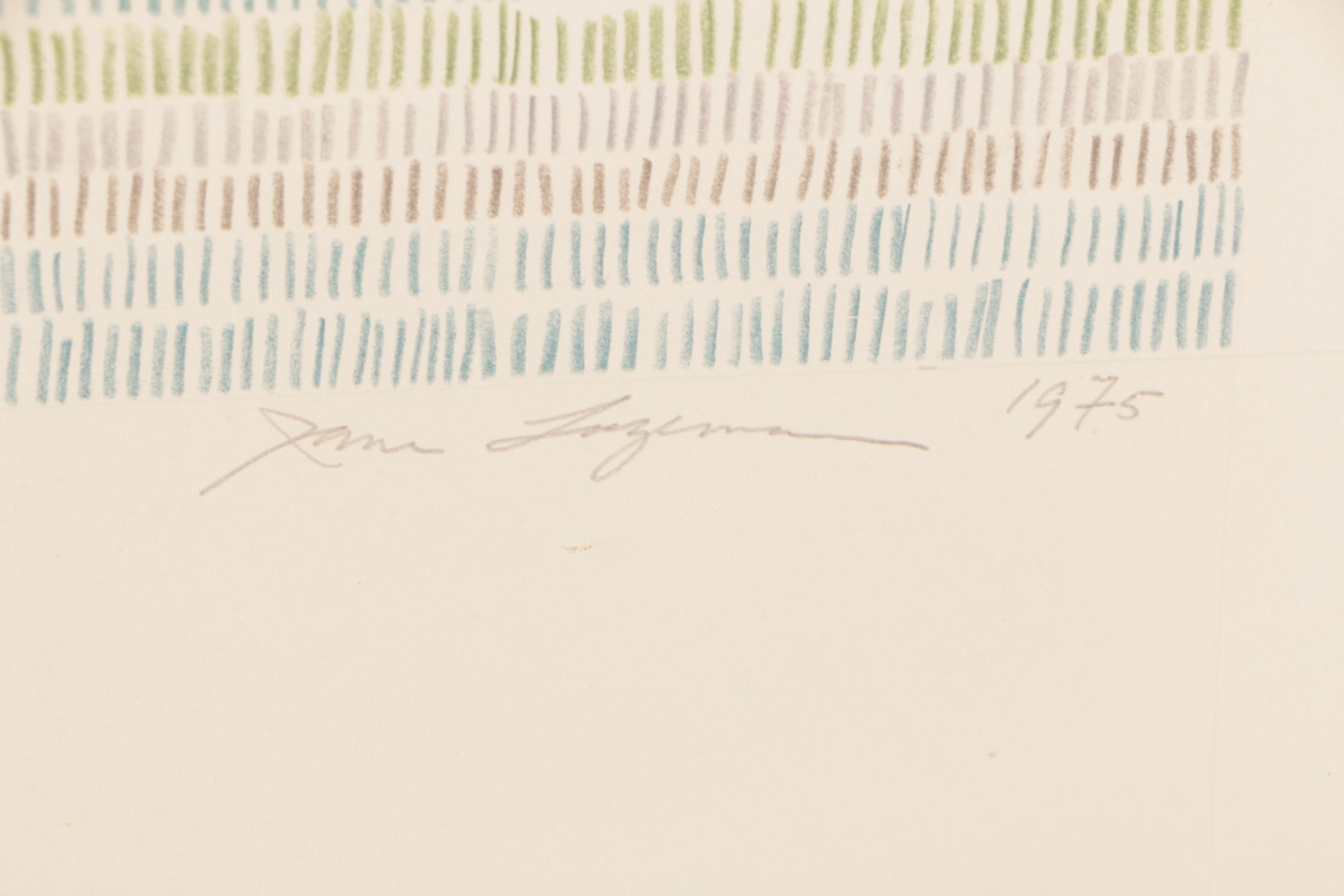 Jane Logeman 1975 Colored Pencil Drawing "4 - Part II"