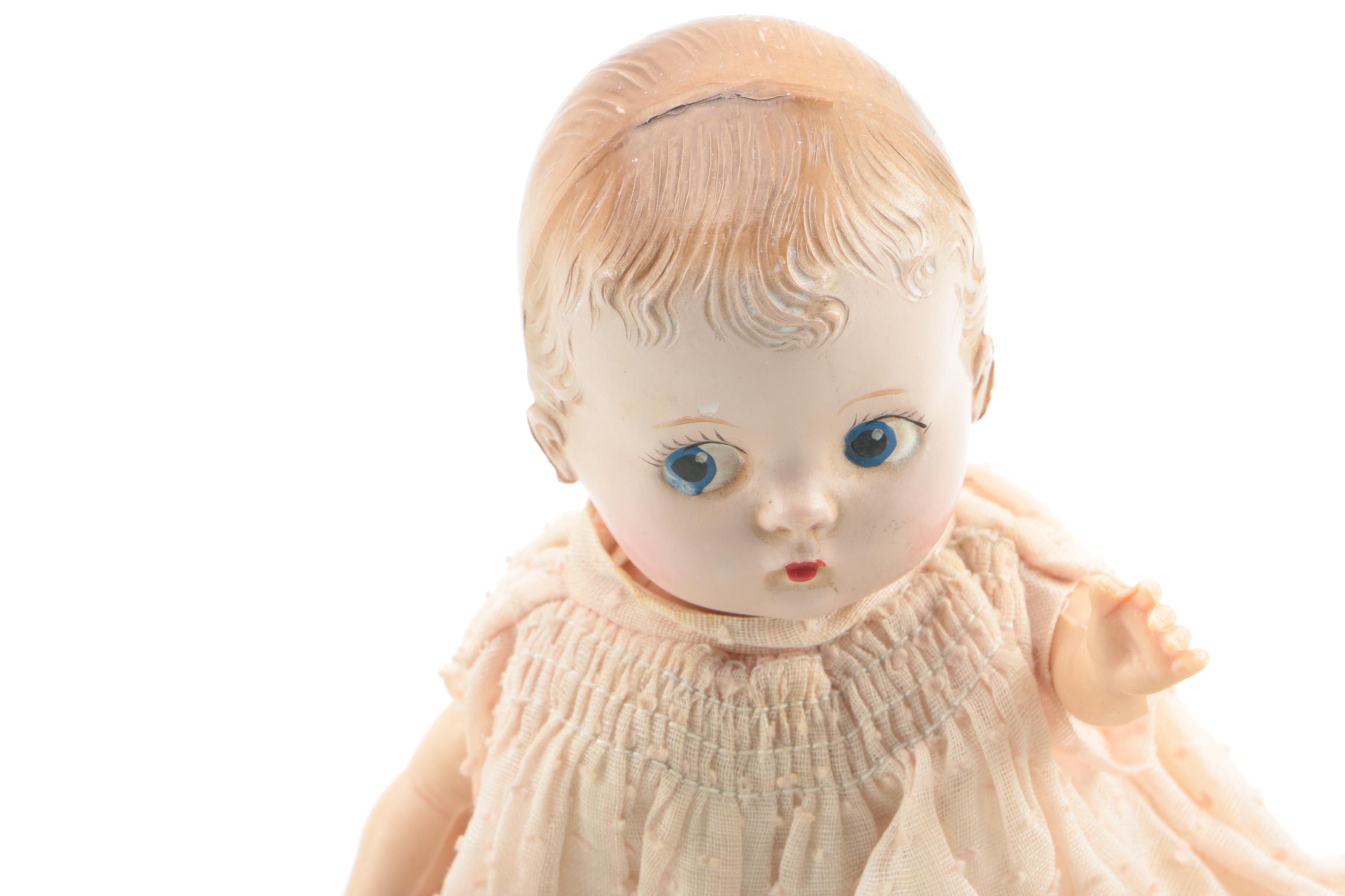 Circa 1950s Ginnette Style Miniature Baby Doll