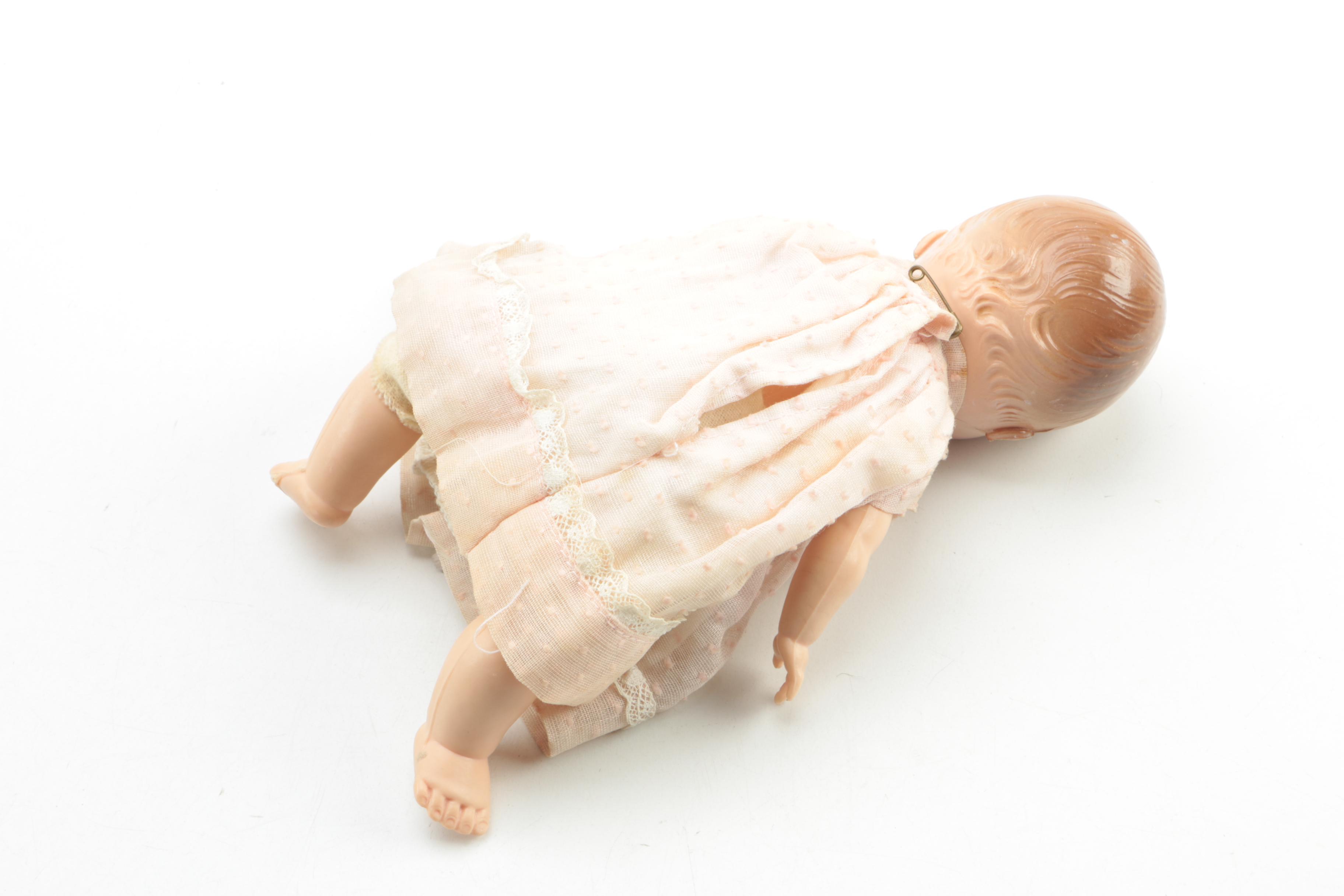 Circa 1950s Ginnette Style Miniature Baby Doll