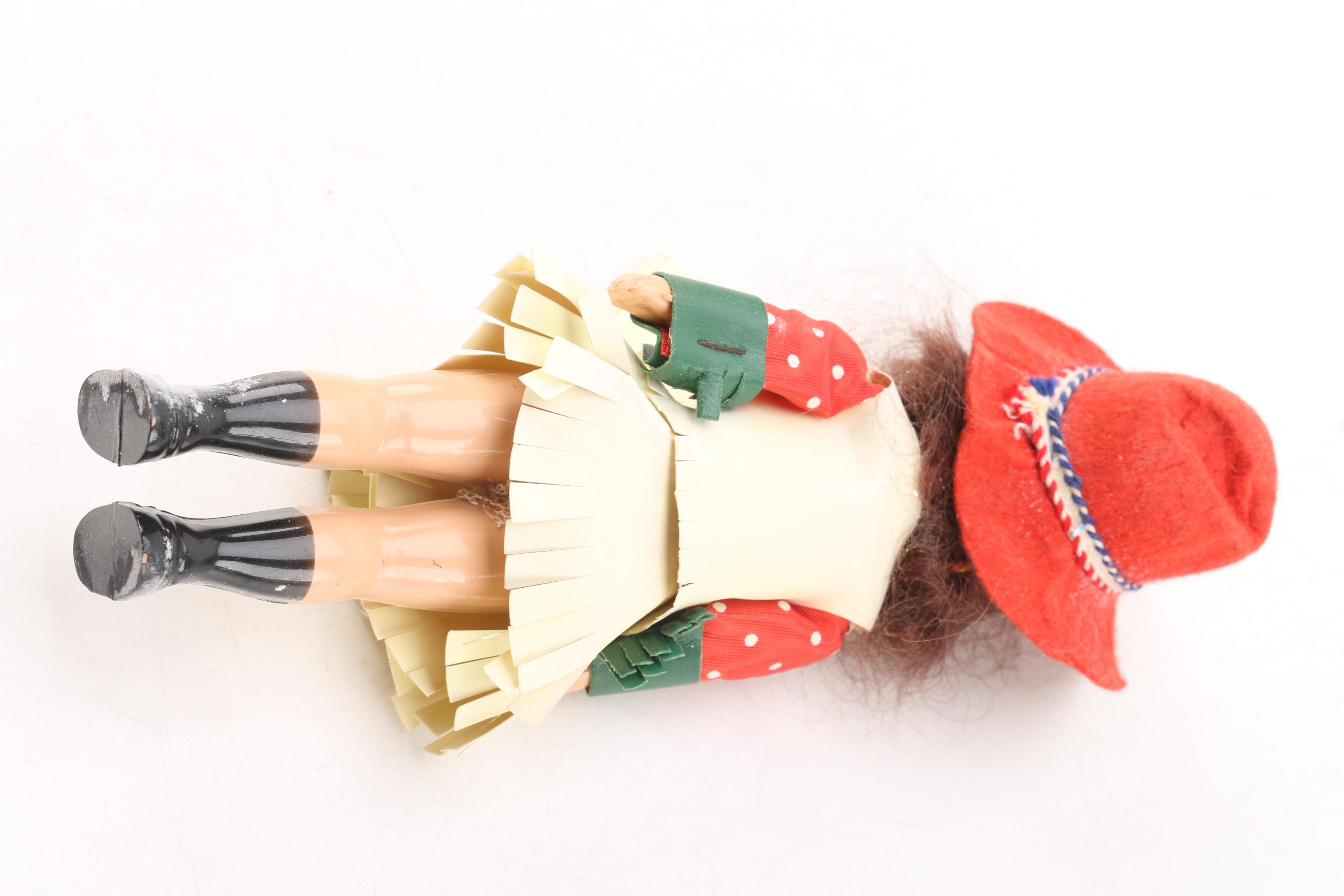 Circa 1950s Virga Cowboy and Cowgirl Dolls