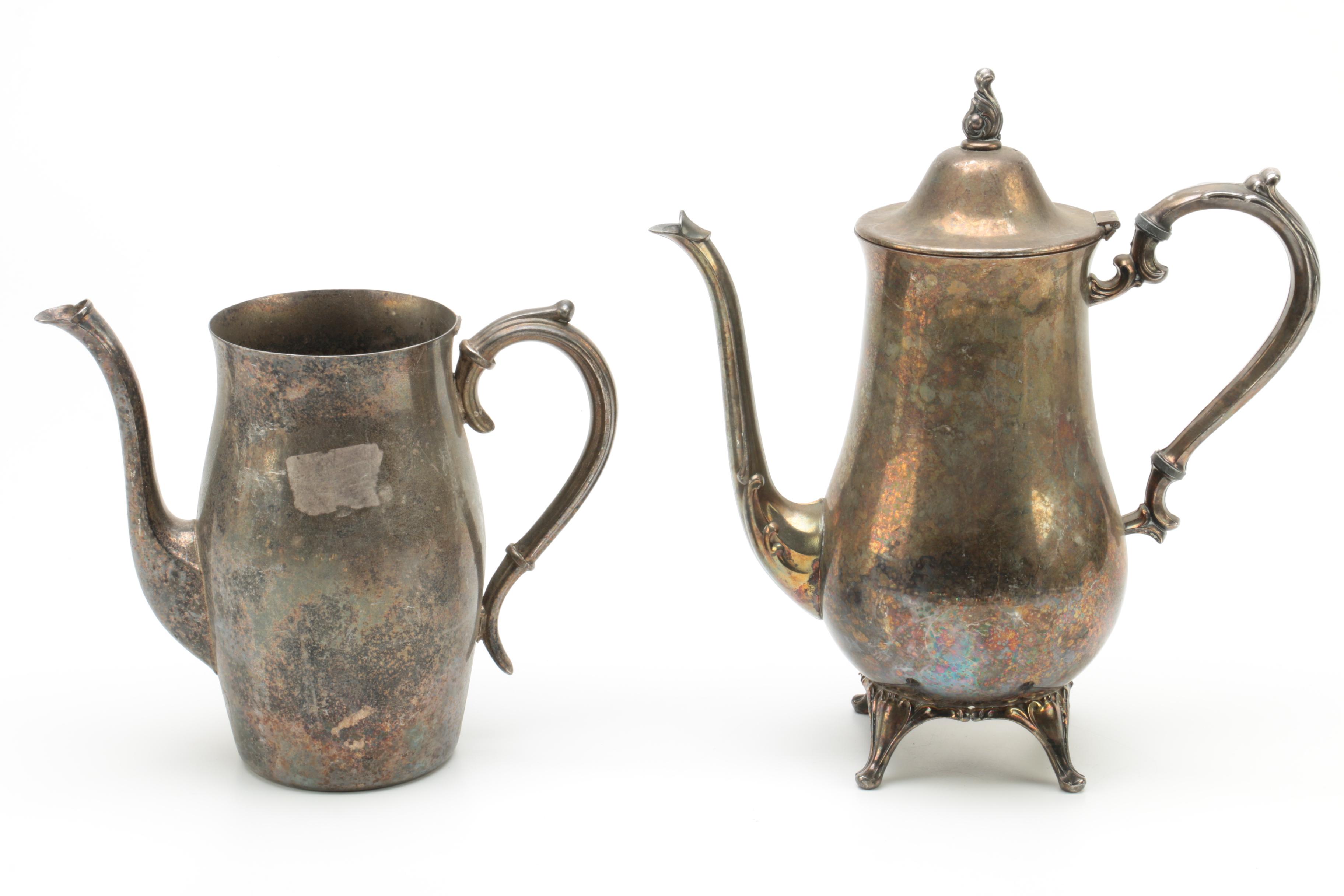 Wm A. Rogers Reproduction Paul Revere Silver Plate Bowl and Other Serveware