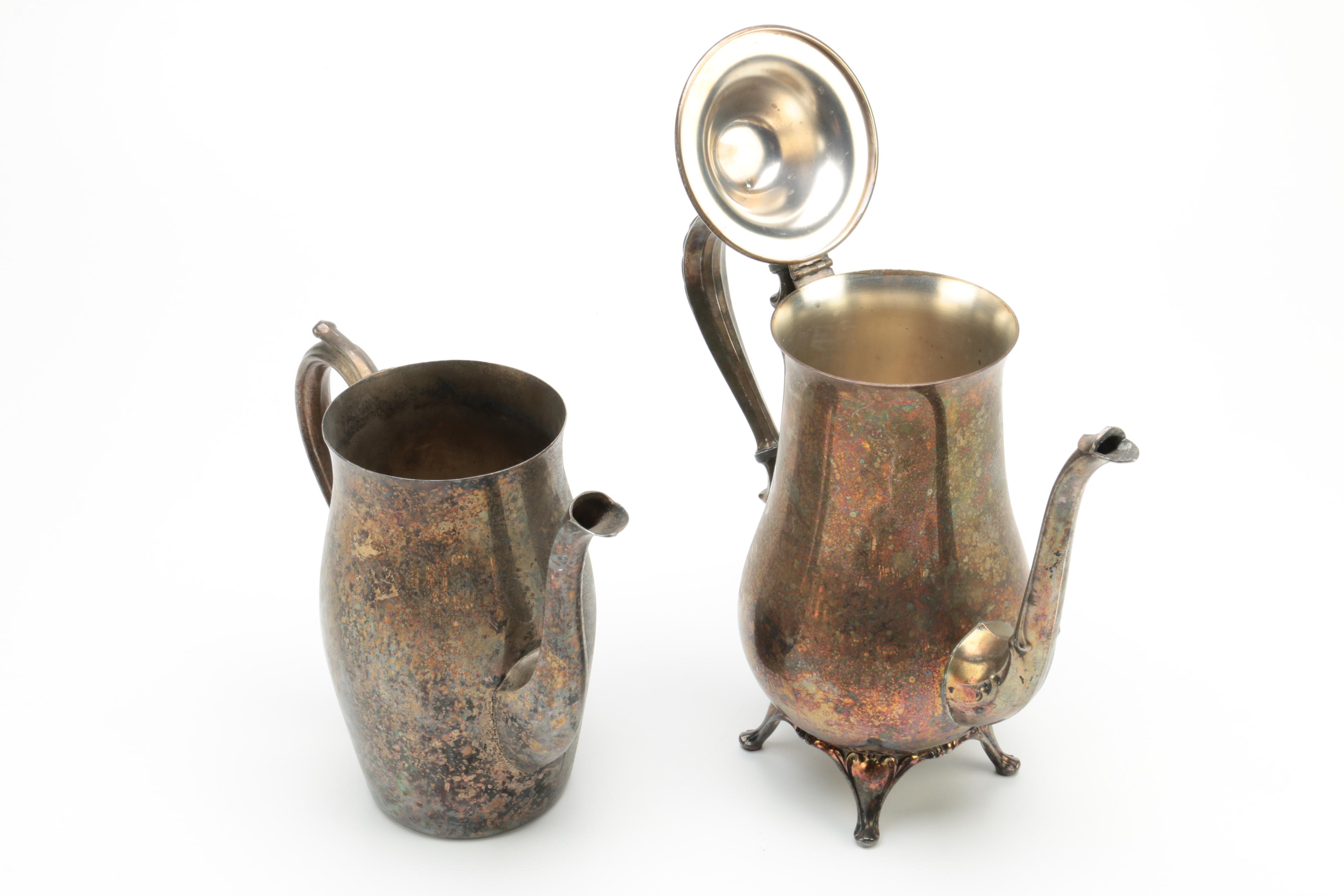 Wm A. Rogers Reproduction Paul Revere Silver Plate Bowl and Other Serveware