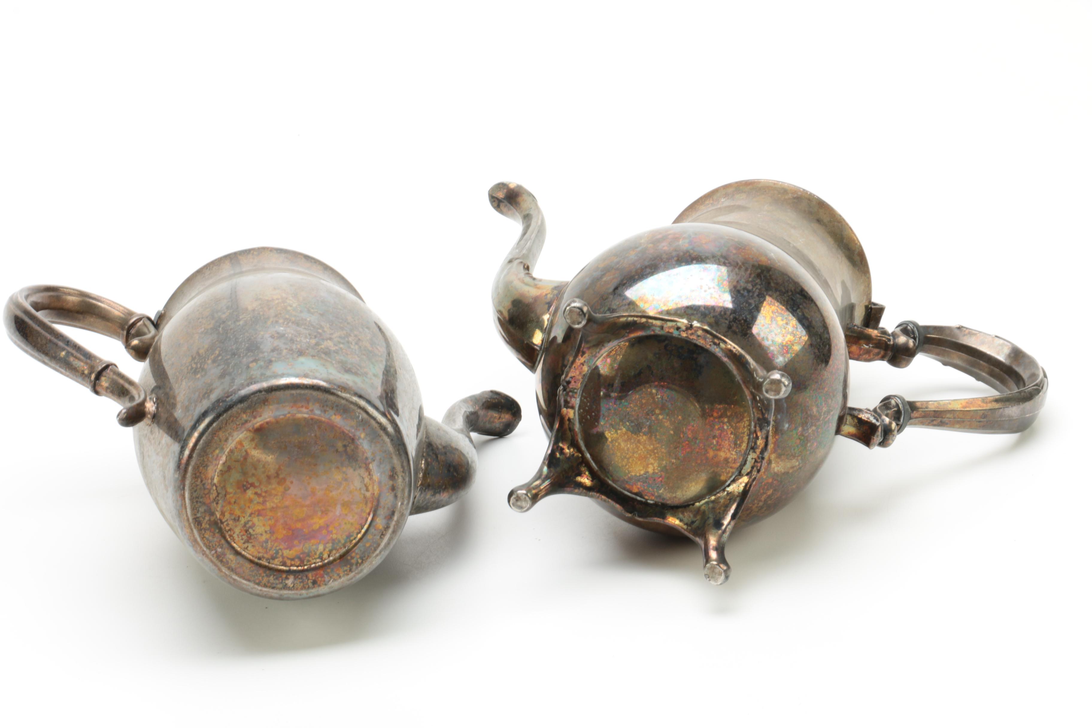 Wm A. Rogers Reproduction Paul Revere Silver Plate Bowl and Other Serveware