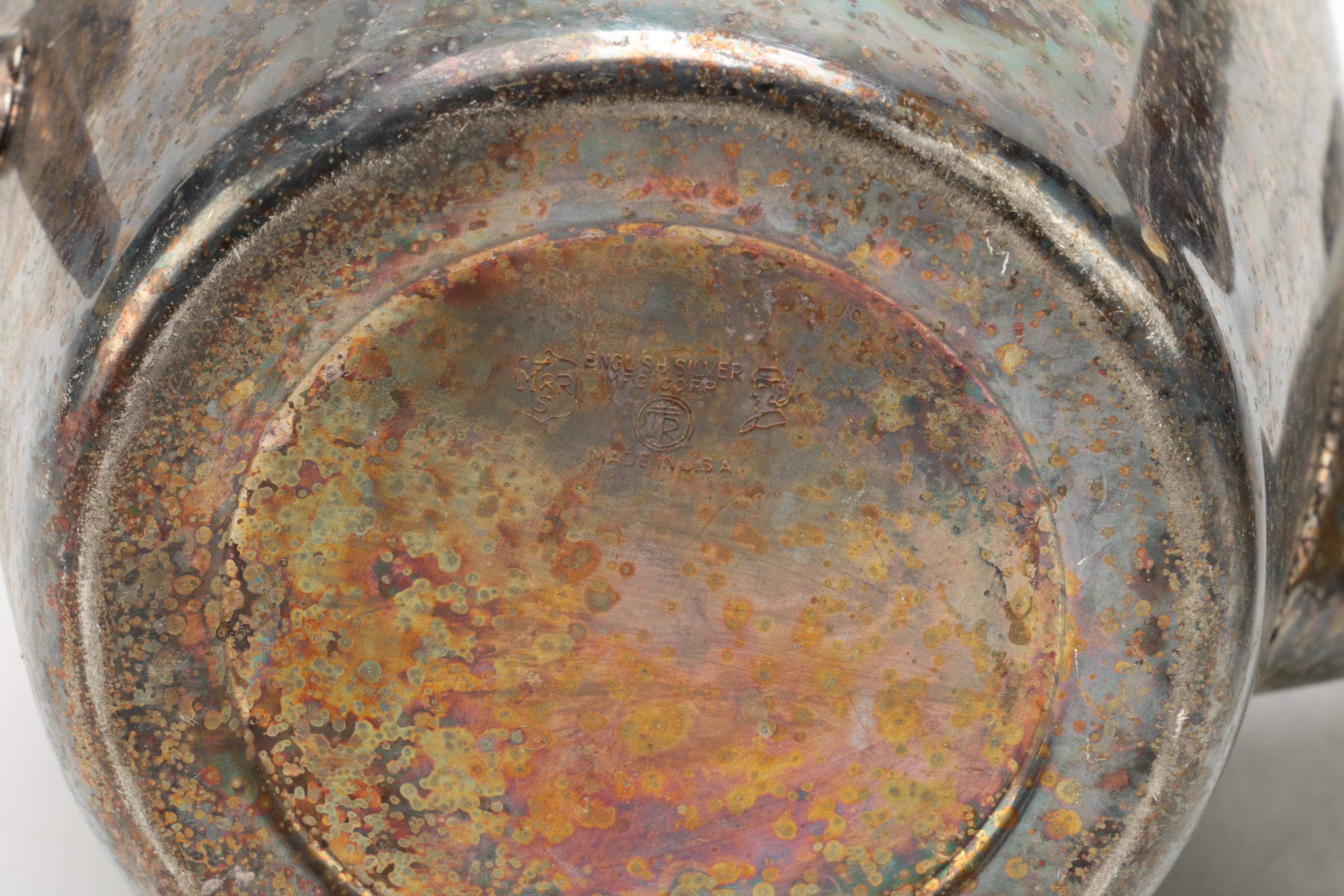 Wm A. Rogers Reproduction Paul Revere Silver Plate Bowl and Other Serveware