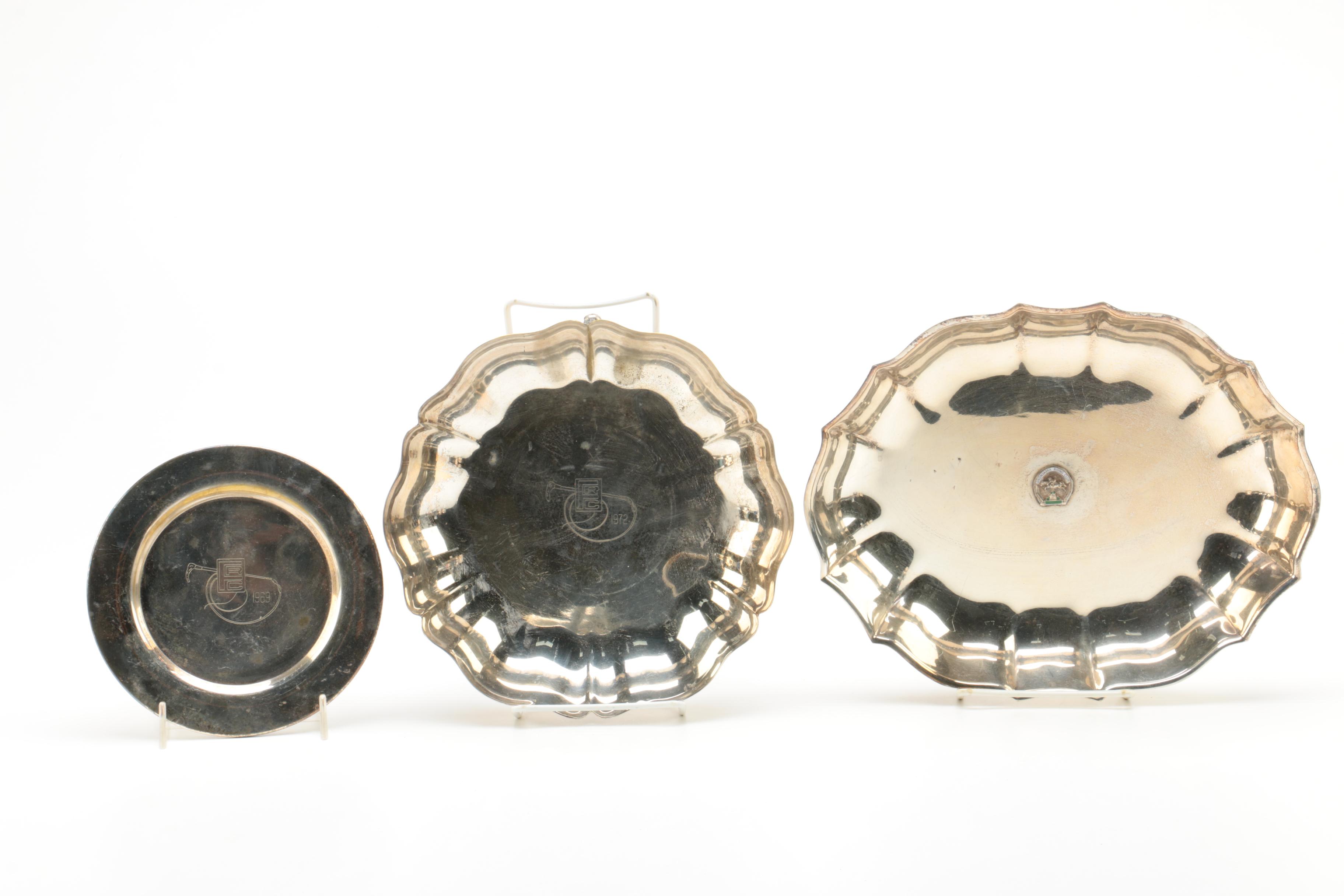 Wm A. Rogers Reproduction Paul Revere Silver Plate Bowl and Other Serveware