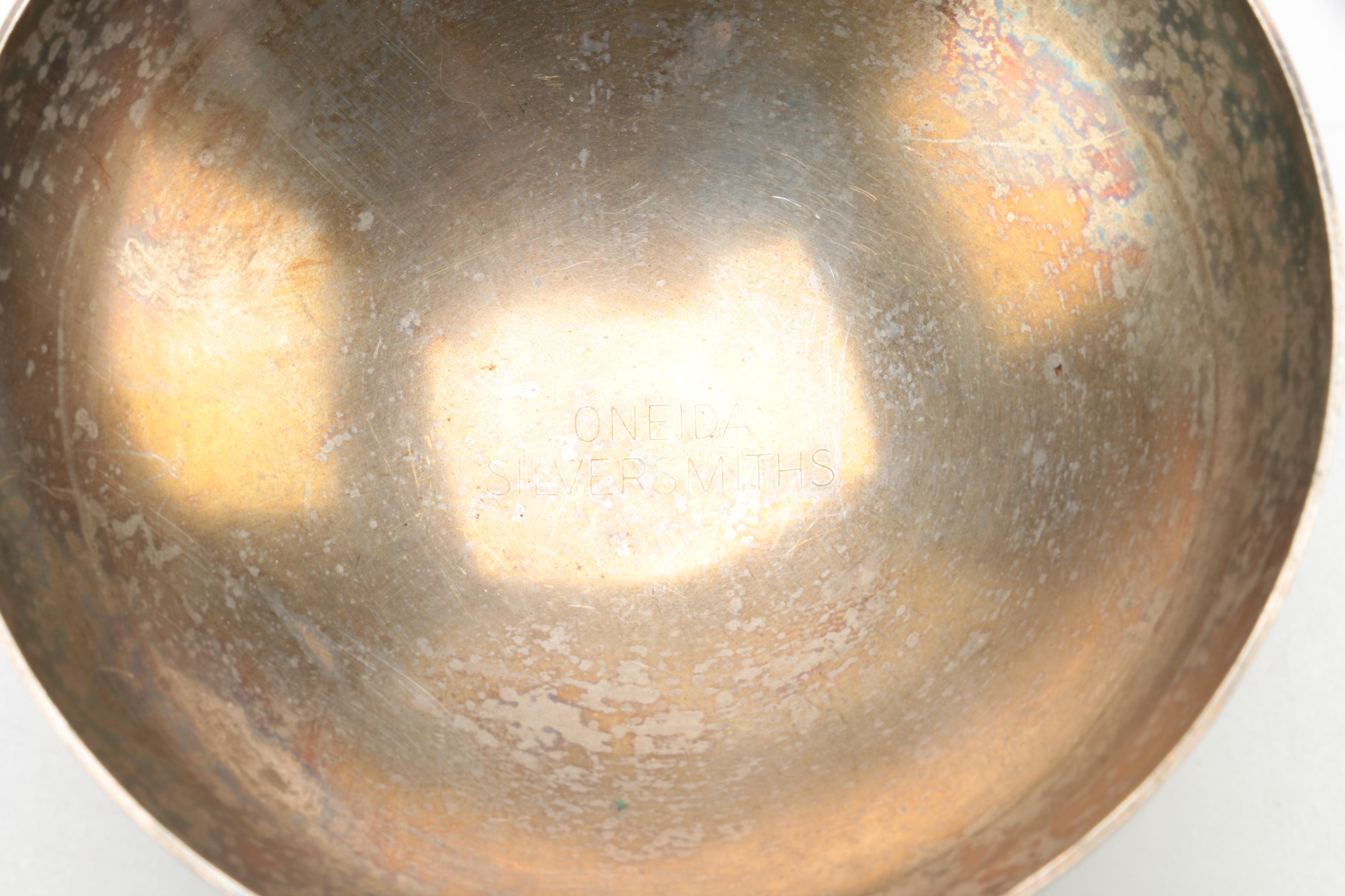 Wm A. Rogers Reproduction Paul Revere Silver Plate Bowl and Other Serveware