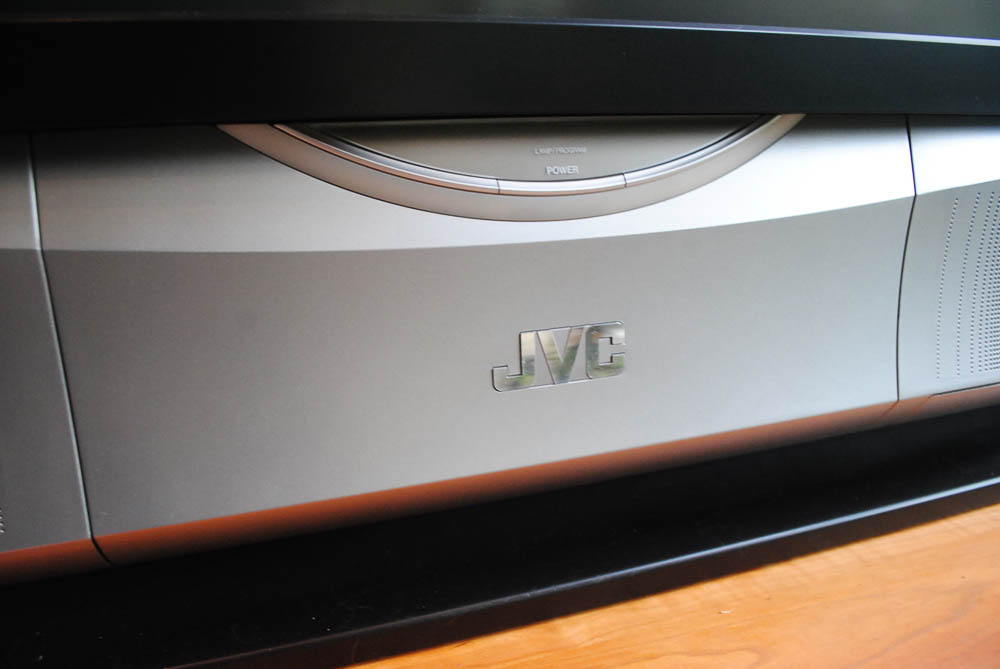 JVC 70" Television and Cabinet