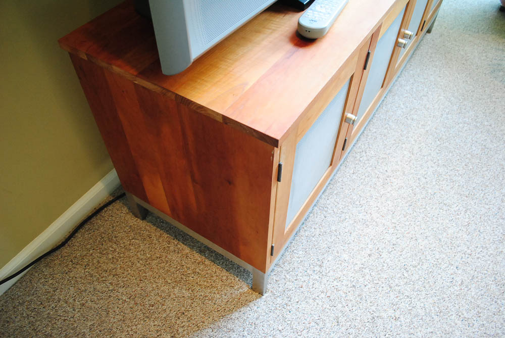 JVC 70" Television and Cabinet