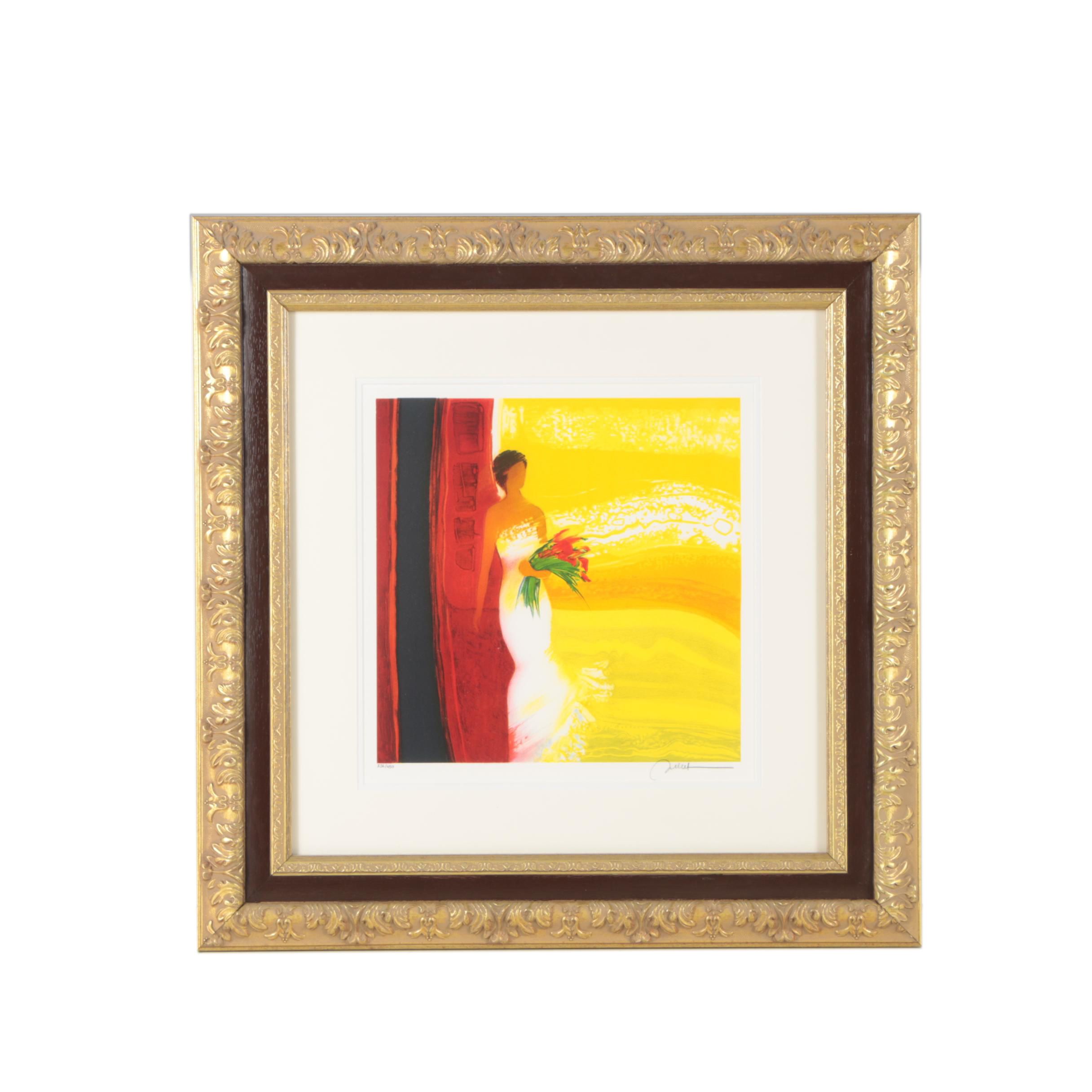 Emile Bellet Lithographic Print "Parfum de Vent"