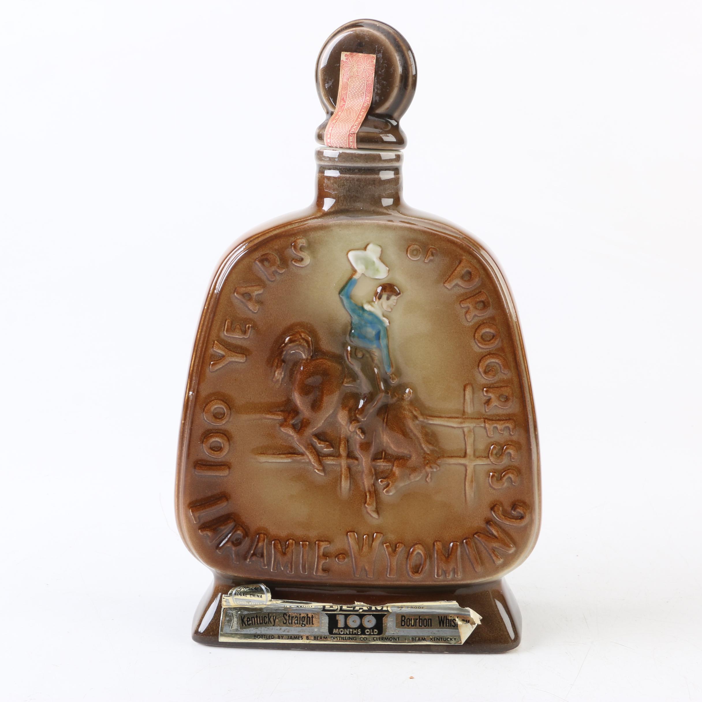 Vintage Western Themed Liquor Decanters From Jim Beam