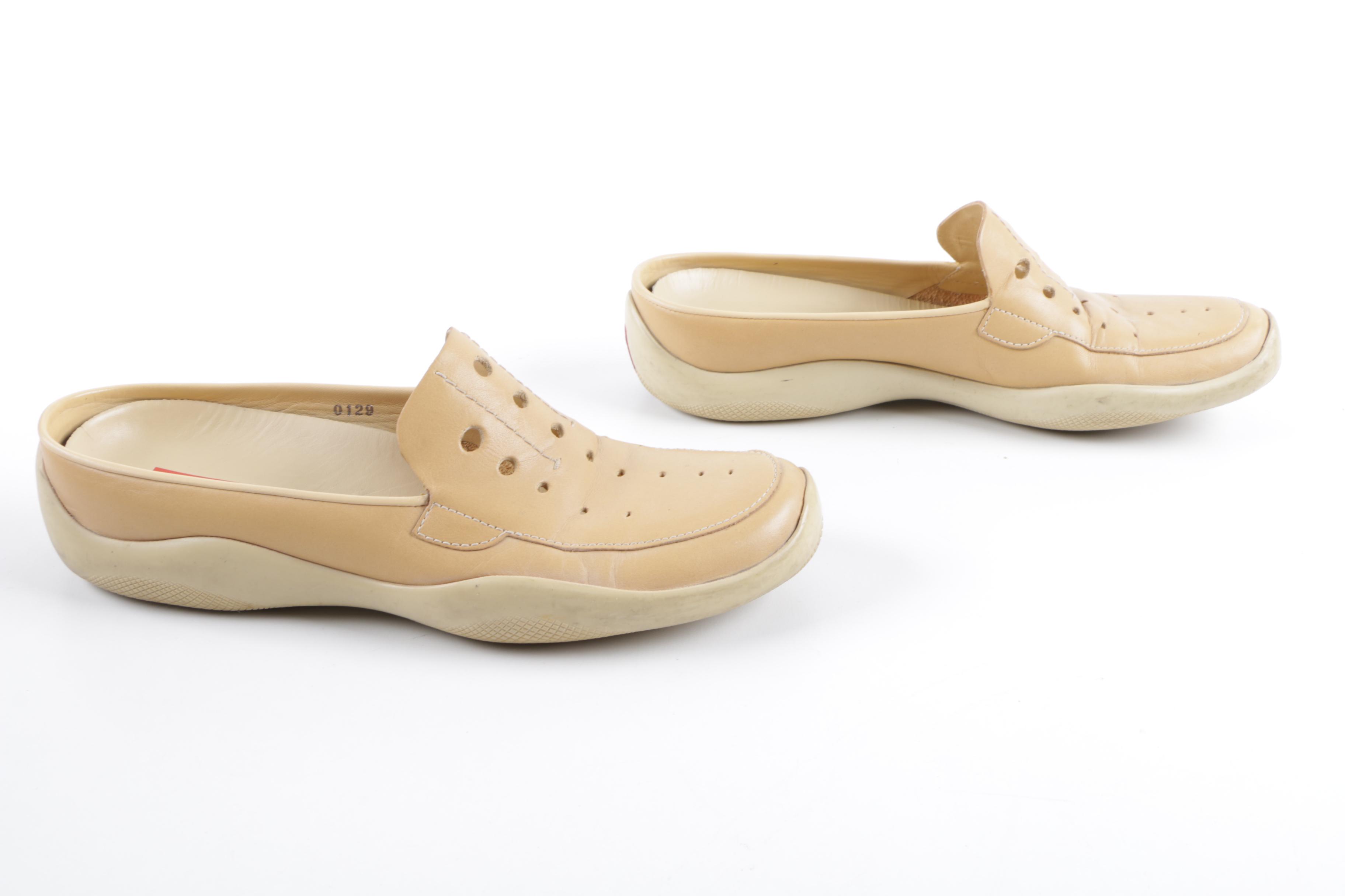 Women's Prada Leather Loafers and Mules