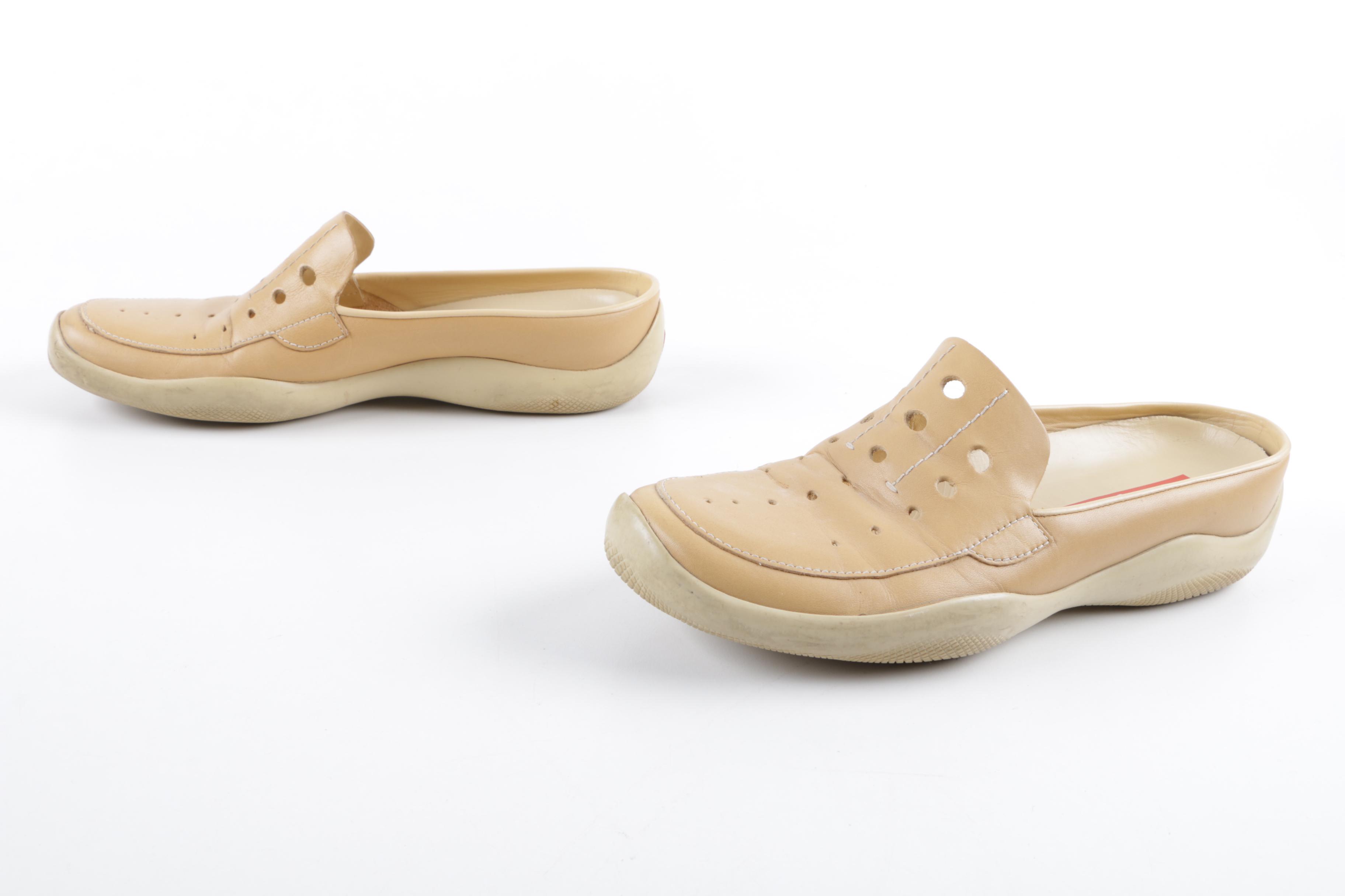 Women's Prada Leather Loafers and Mules