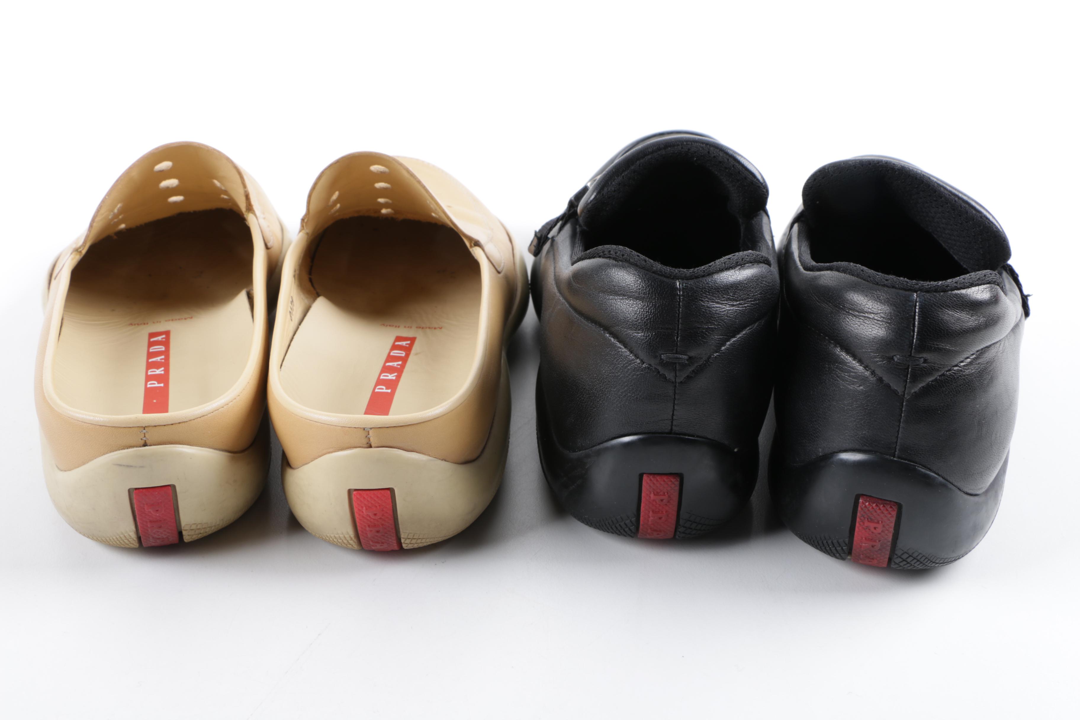 Women's Prada Leather Loafers and Mules