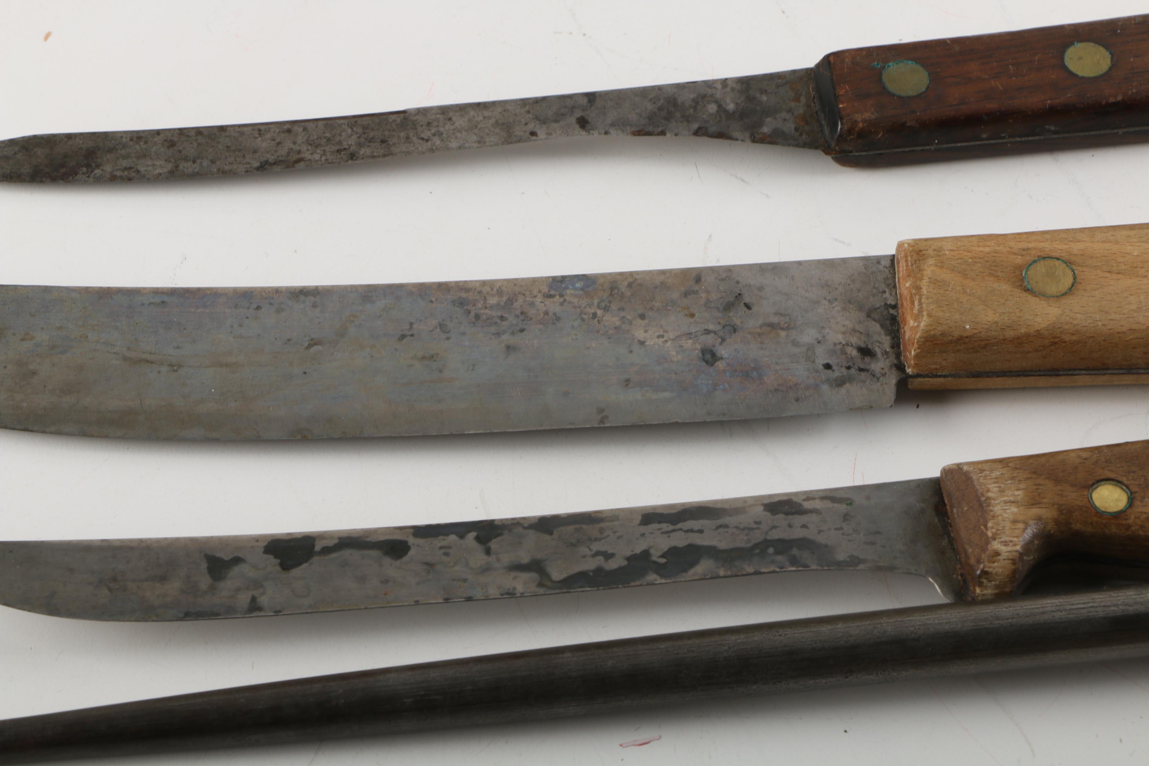 Vintage Kitchen Gadgets Including Mirro Aluminum Pastry Press