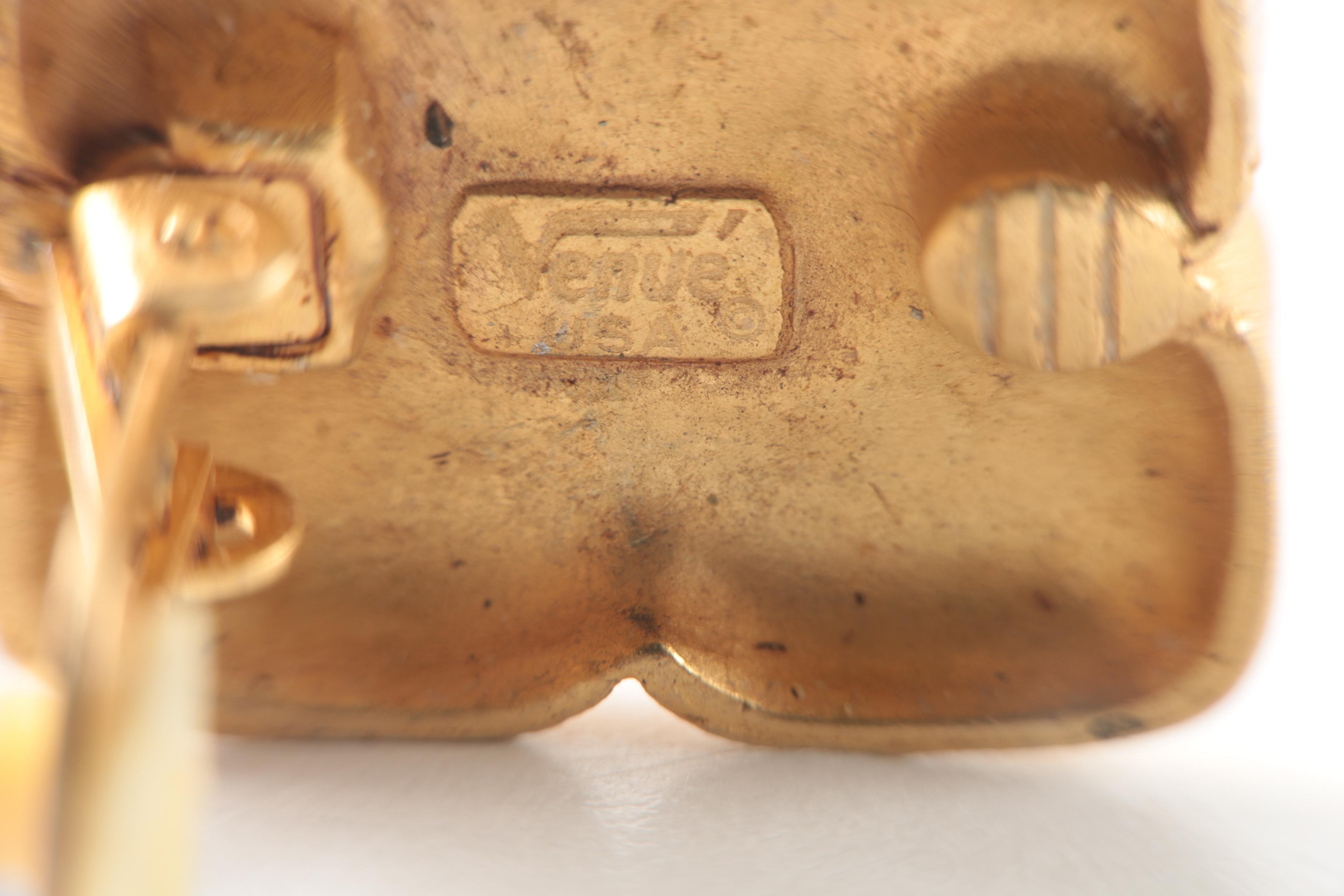 Assortment of Gold Toned Costume With Imitation Pearl Featuring Designer Pieces