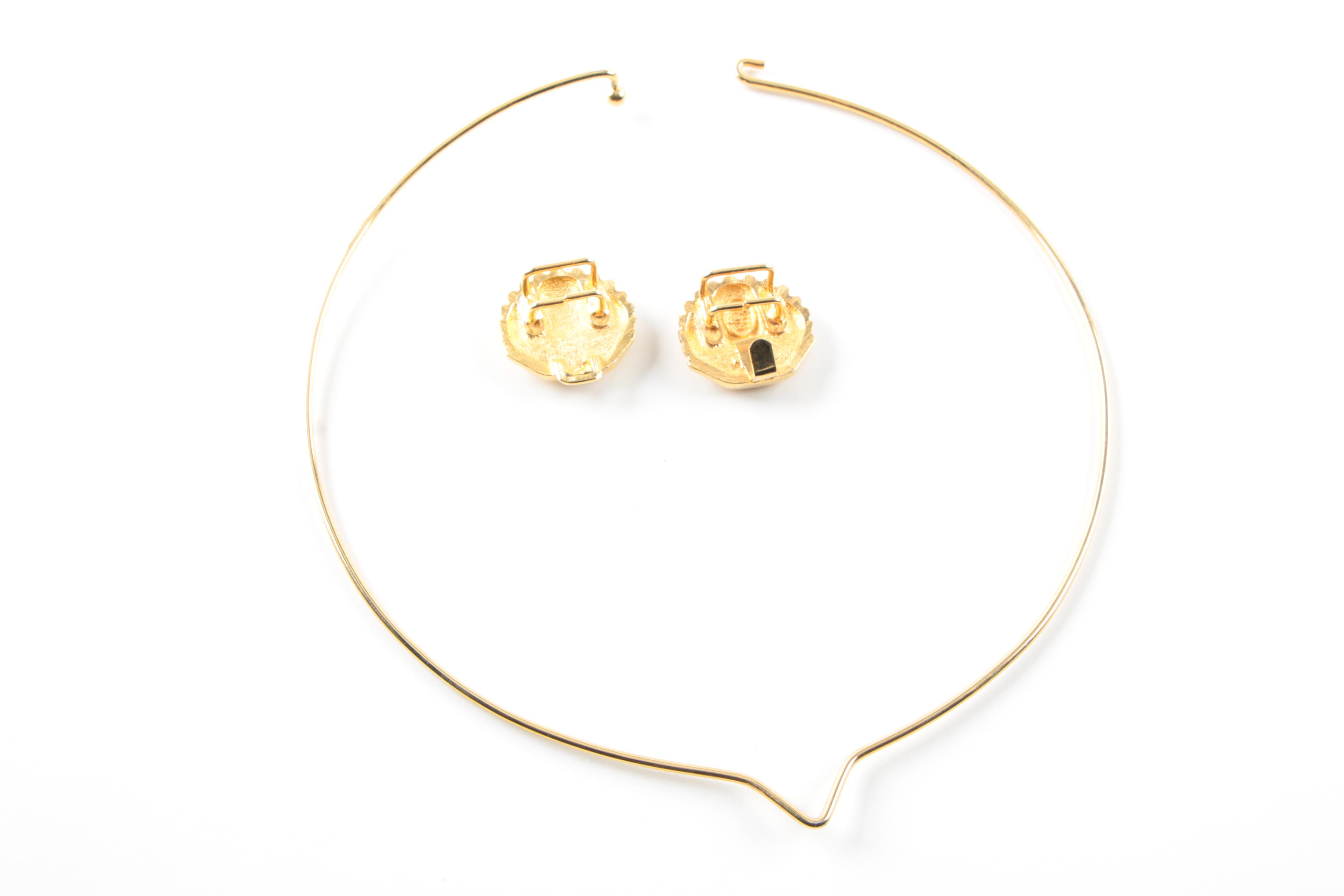 Assortment of Gold Toned Costume With Imitation Pearl Featuring Designer Pieces