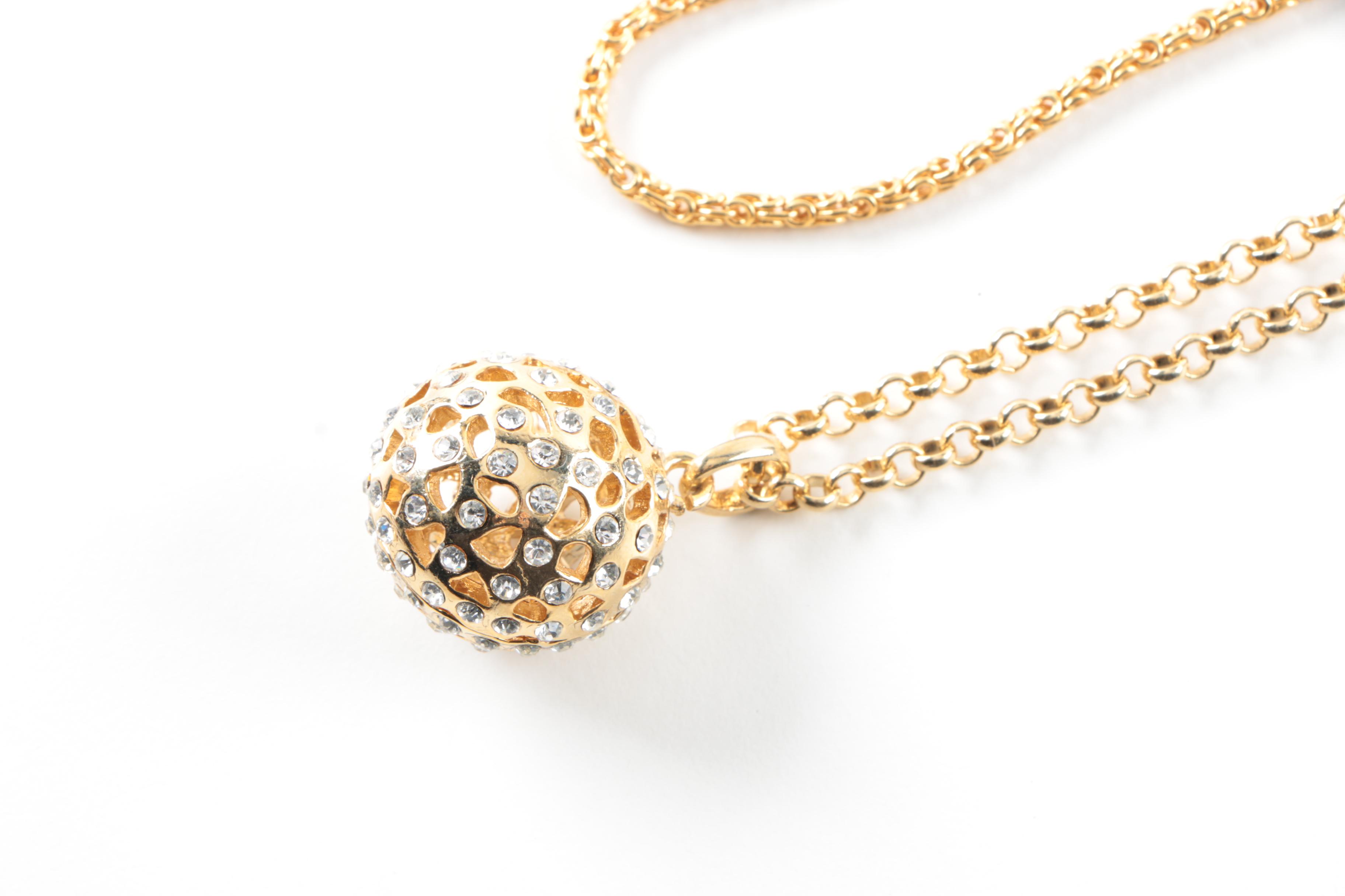 Assortment of Gold Toned Costume With Imitation Pearl Featuring Designer Pieces