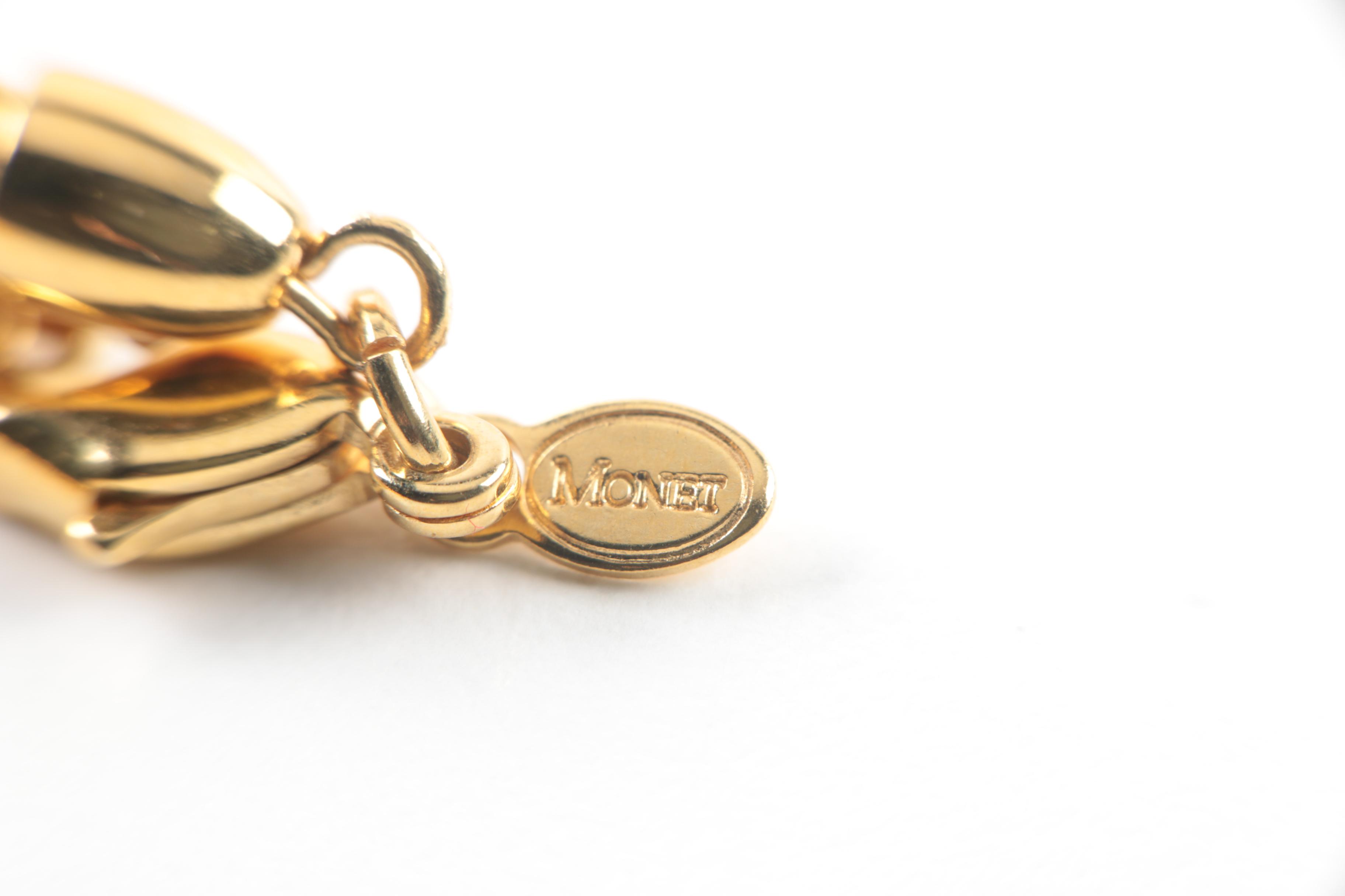 Assortment of Gold Toned Costume With Imitation Pearl Featuring Designer Pieces