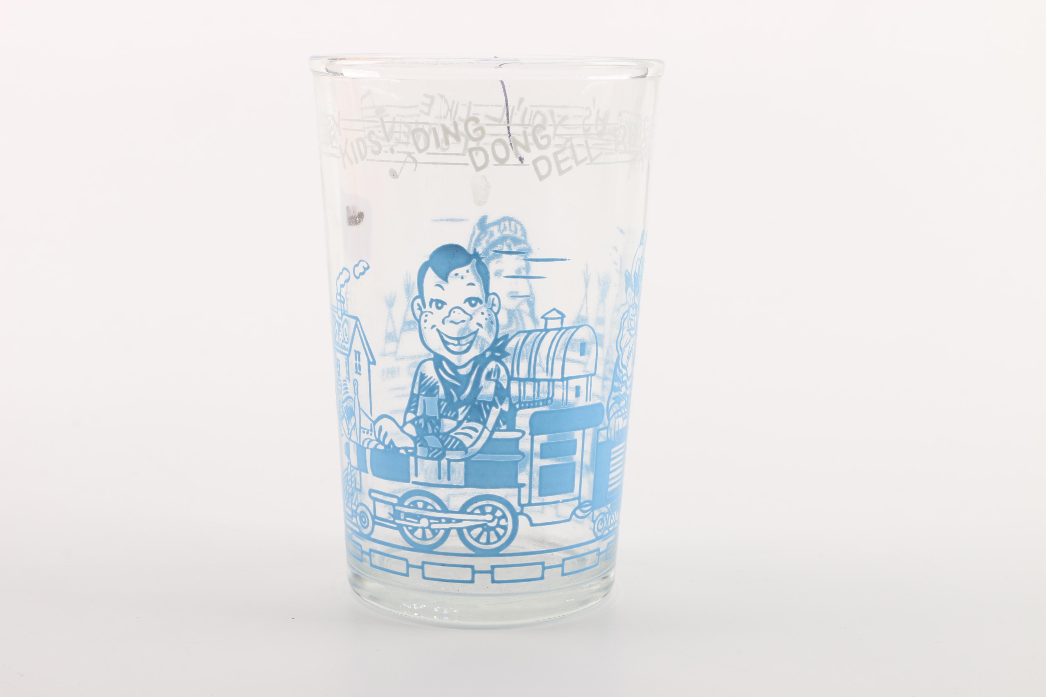 Vintage Cartoon Juice Glasses Including Archie Comics and Warner Brothers