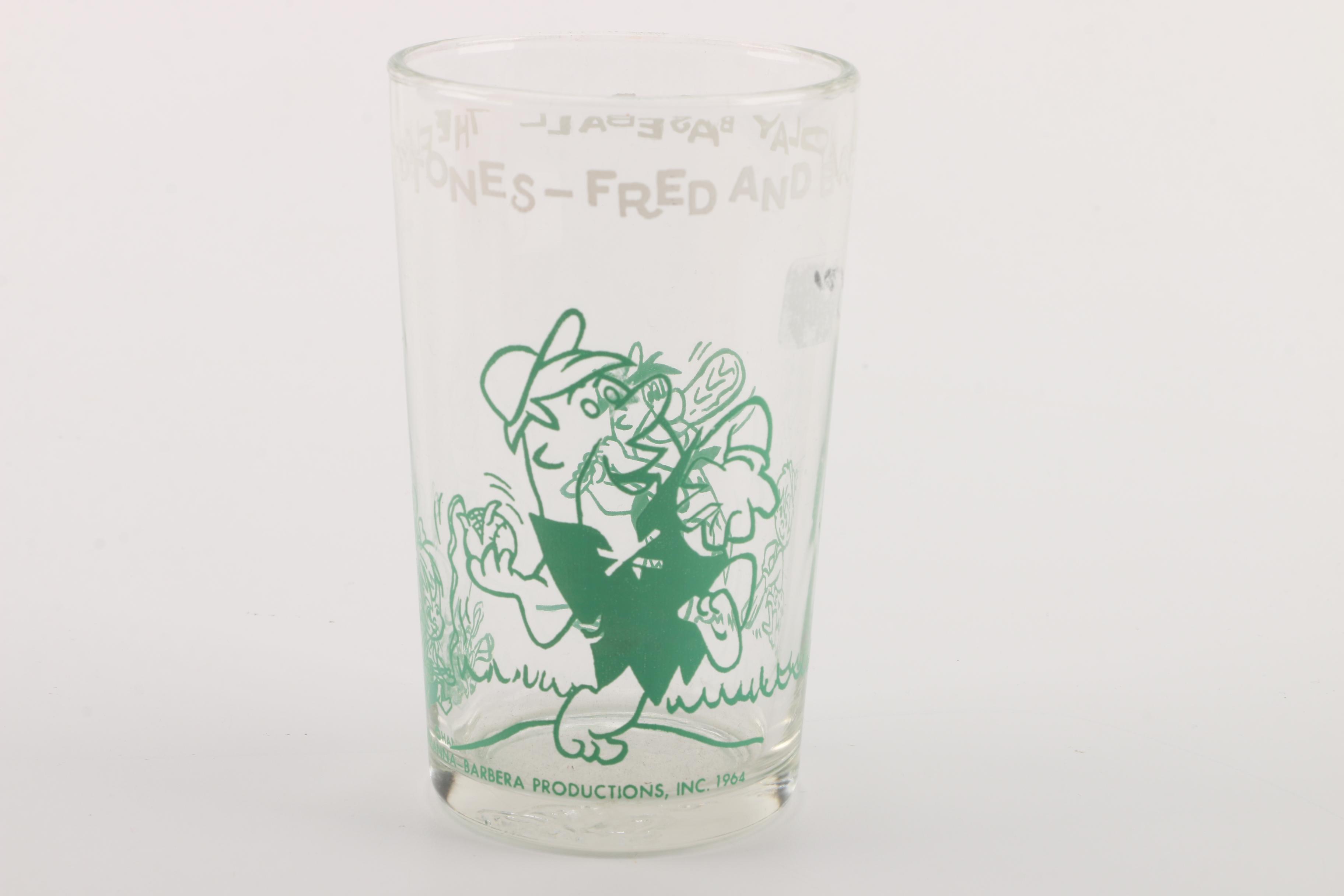 Vintage Cartoon Juice Glasses Including Archie Comics and Warner Brothers
