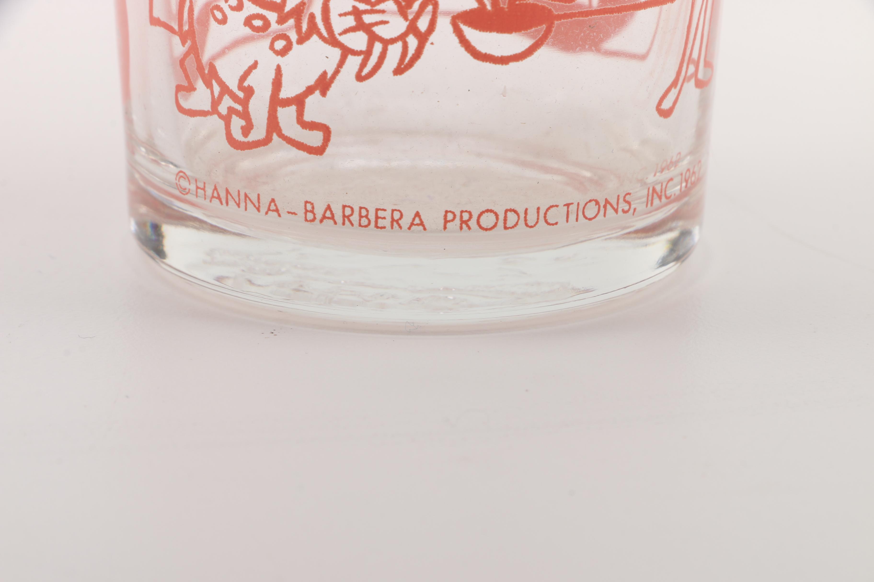 Vintage Cartoon Juice Glasses Including Archie Comics and Warner Brothers