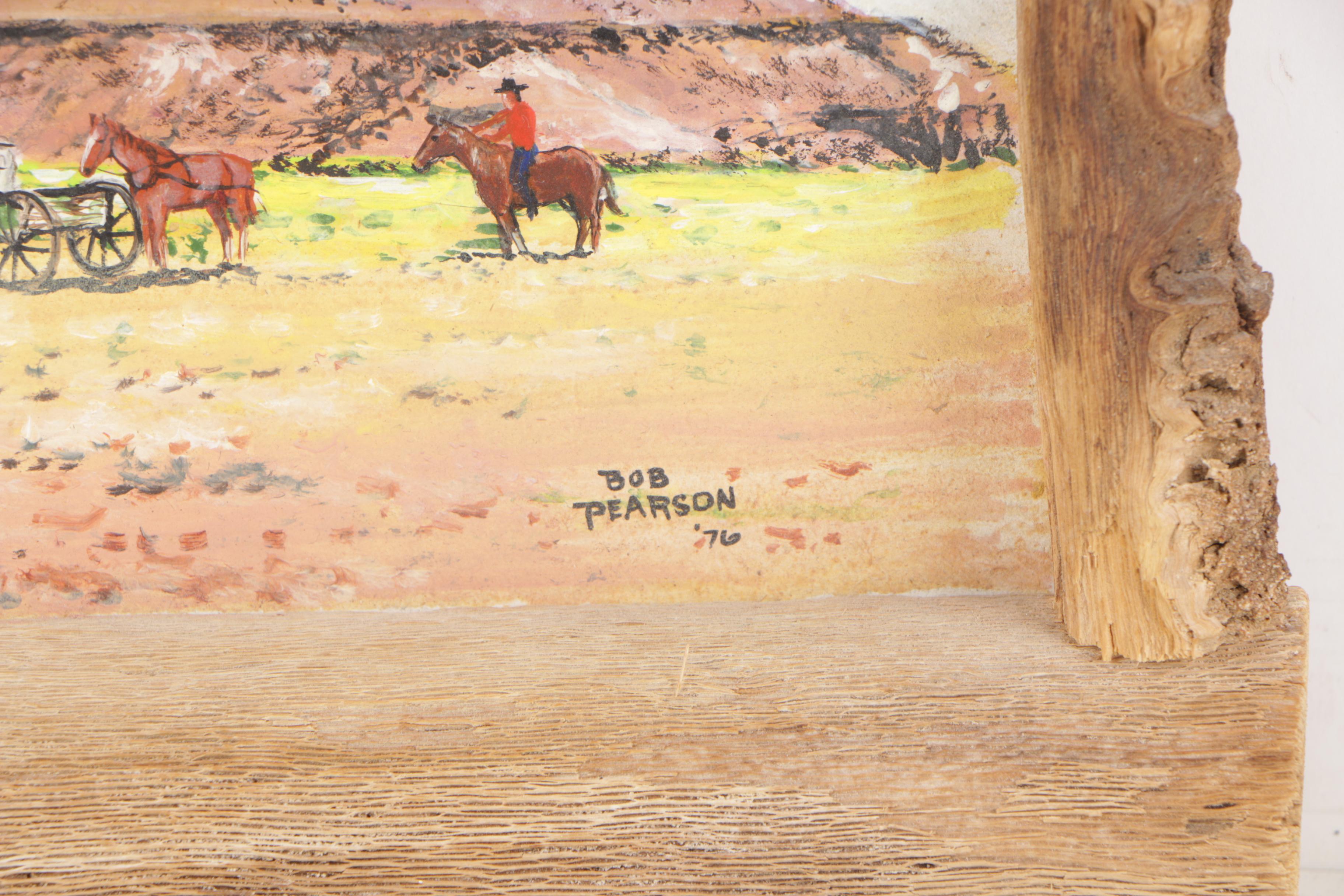 Bob Pearson Oil Painting "Mitten Butte, Navajo Reservation"