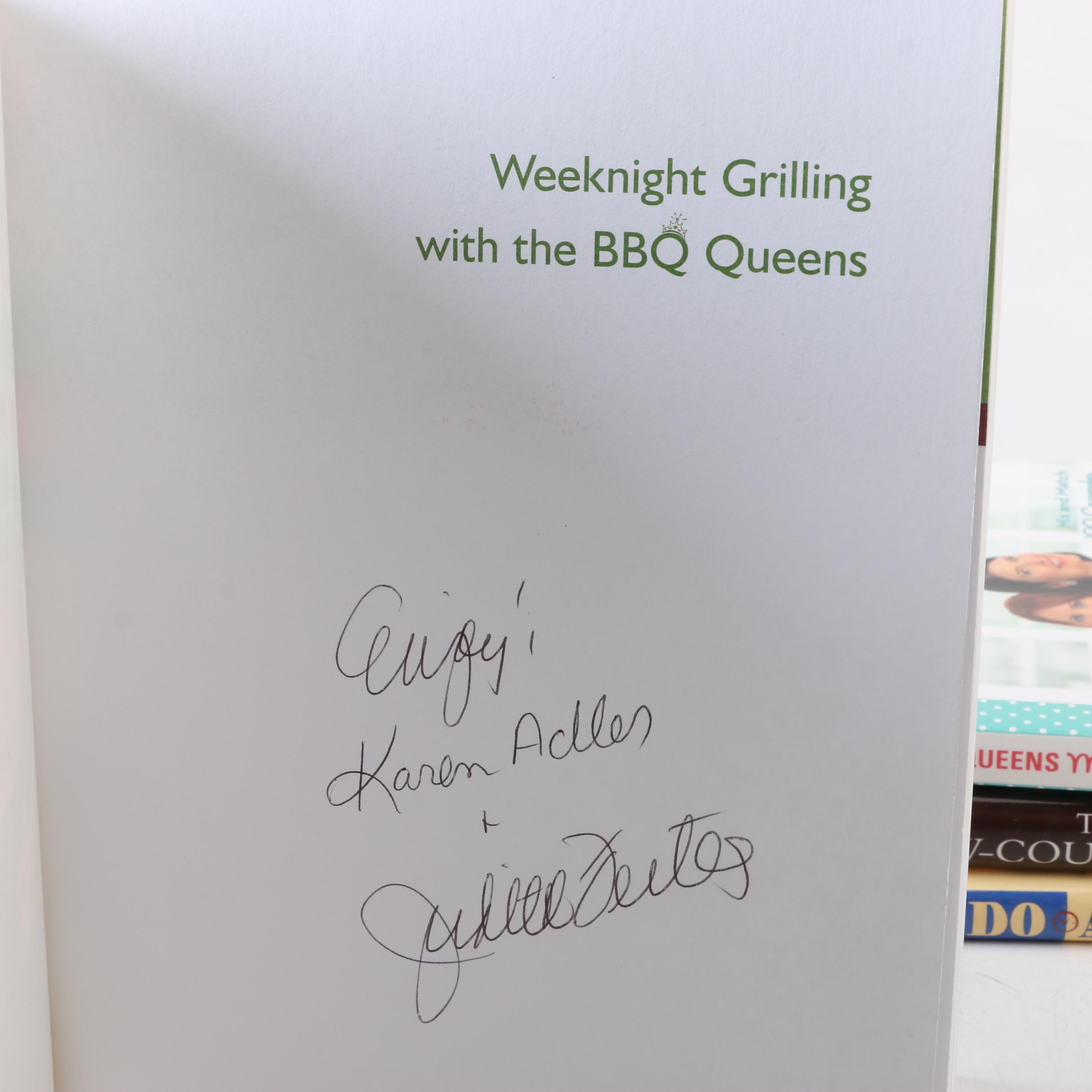 Modern Cookbooks Including Signed "Weeknight Grilling with the BBQ Queens"