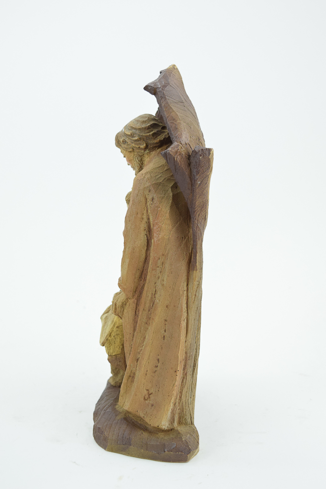 Vintage Heisswolf Hand Carved Wooden Nativity Scene