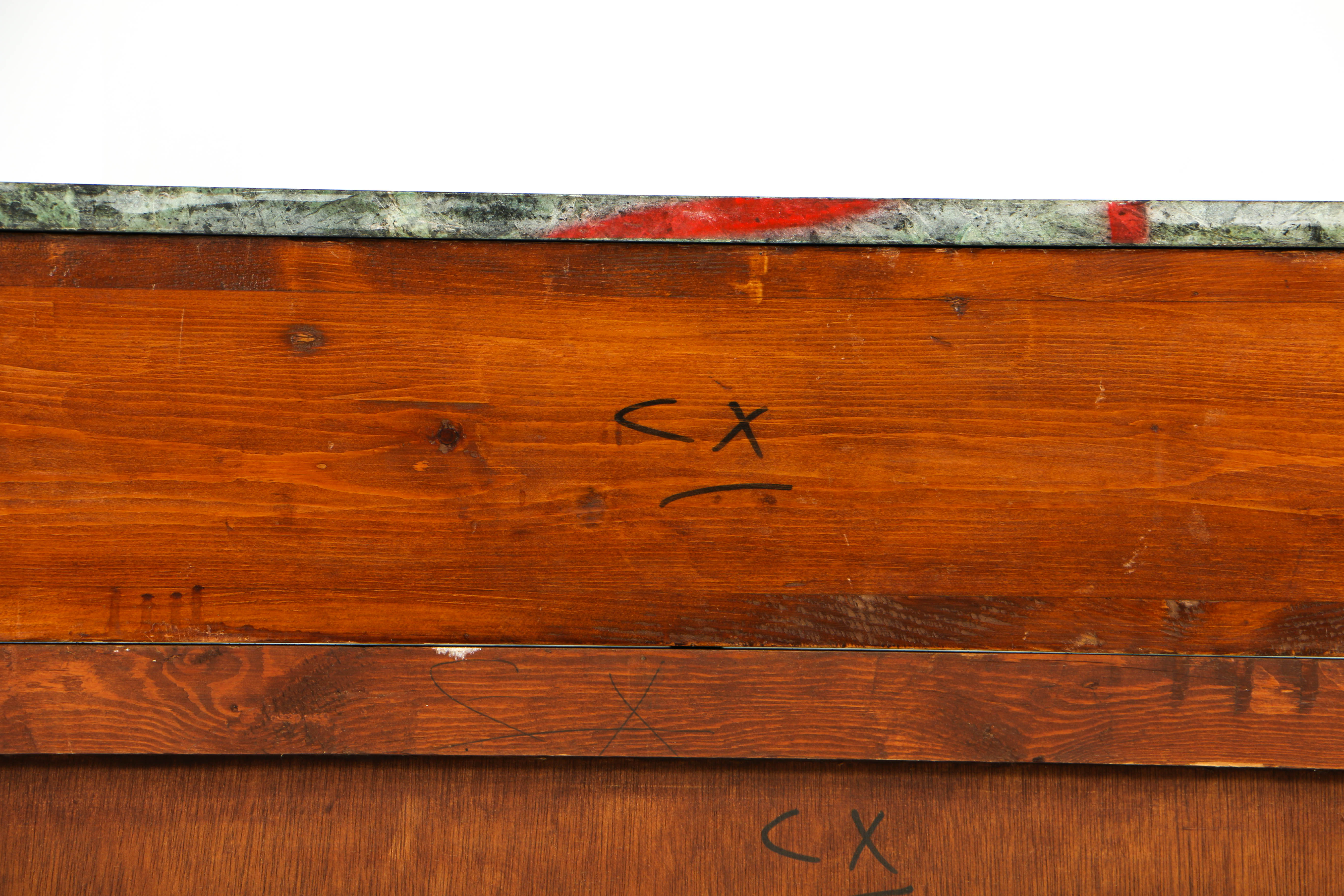 Vintage Louis XVI Style Marquetry Secrétaire à Abattant with Marble Top