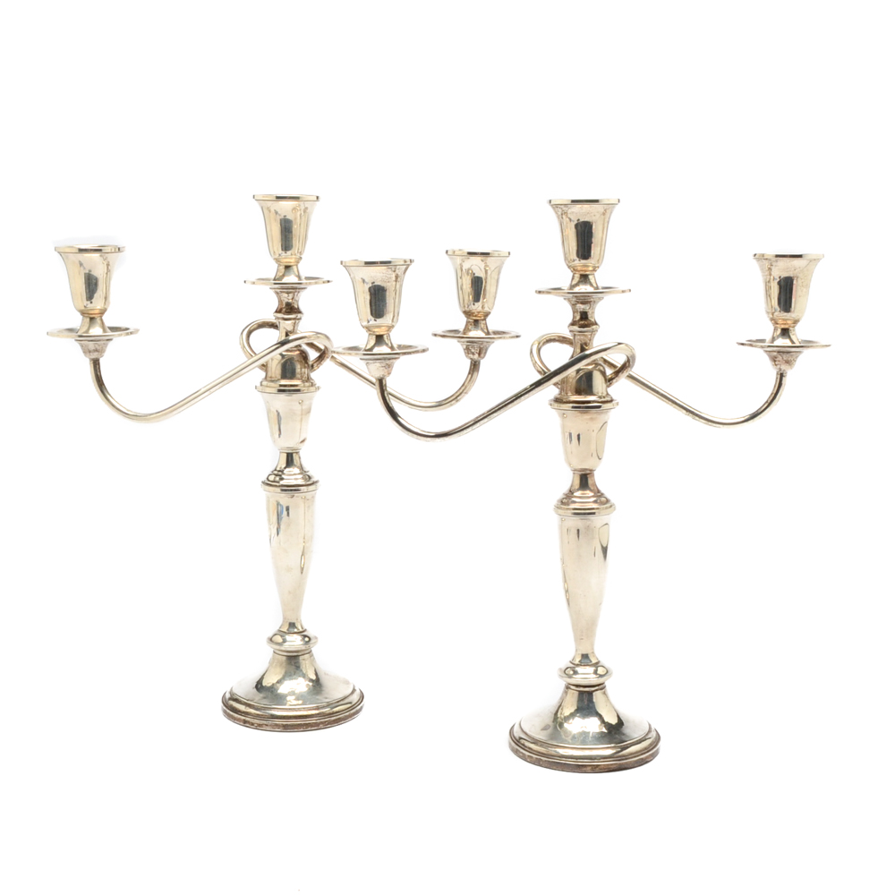 Towle Weighted Sterling Silver "Craftsman" Candelabra