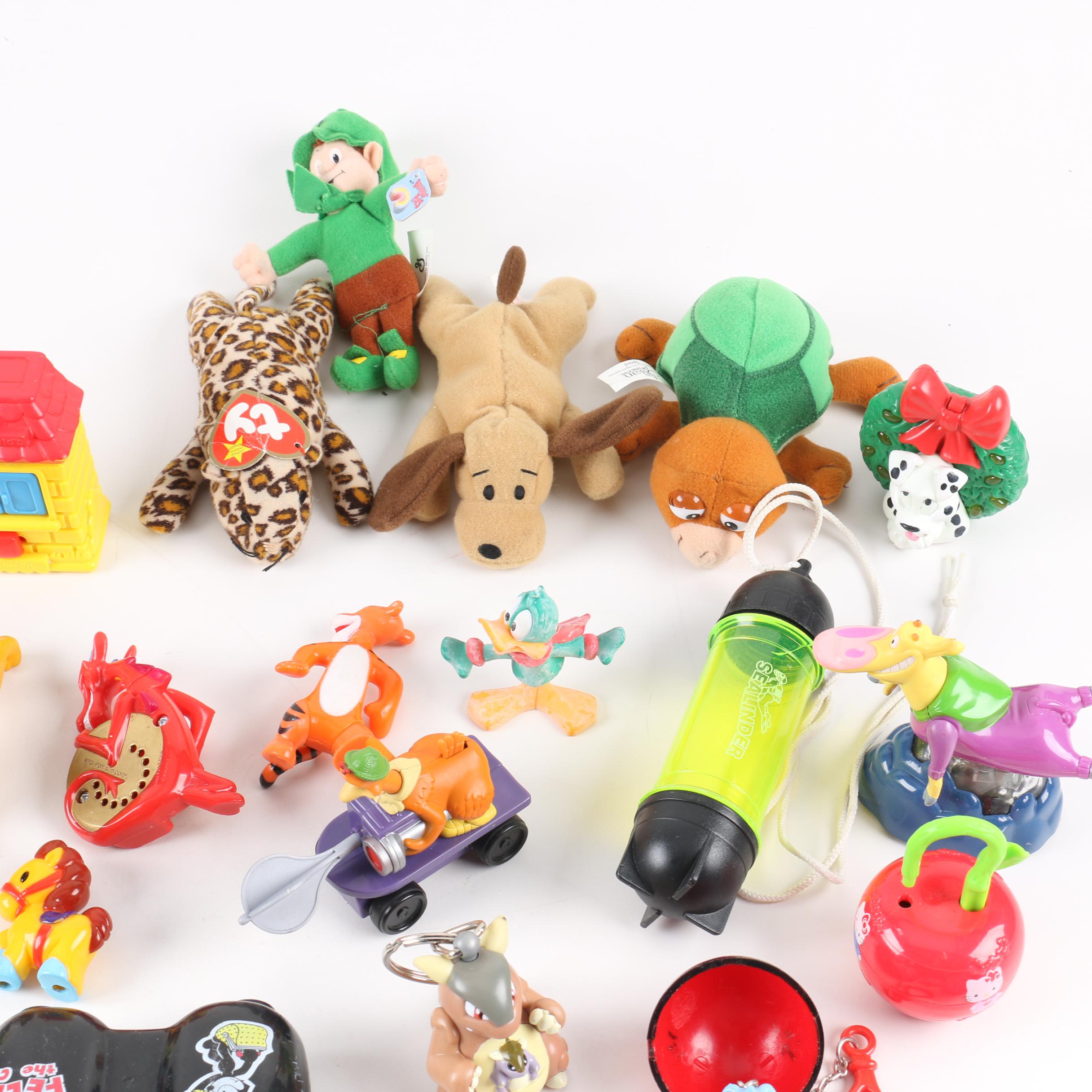 Toy Collection Including Disney, Felix the Cat, Pokémon, Beanie Babies