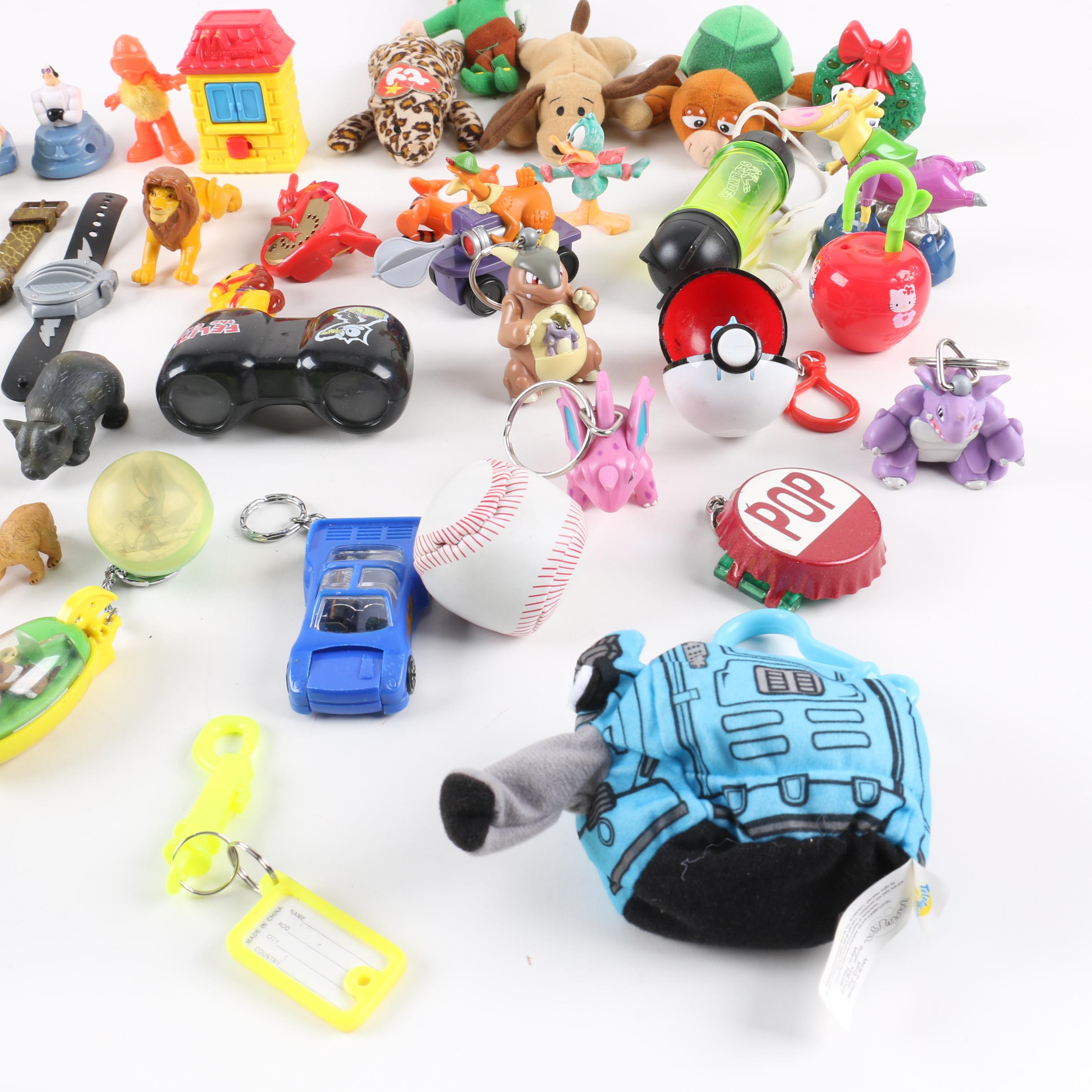 Toy Collection Including Disney, Felix the Cat, Pokémon, Beanie Babies