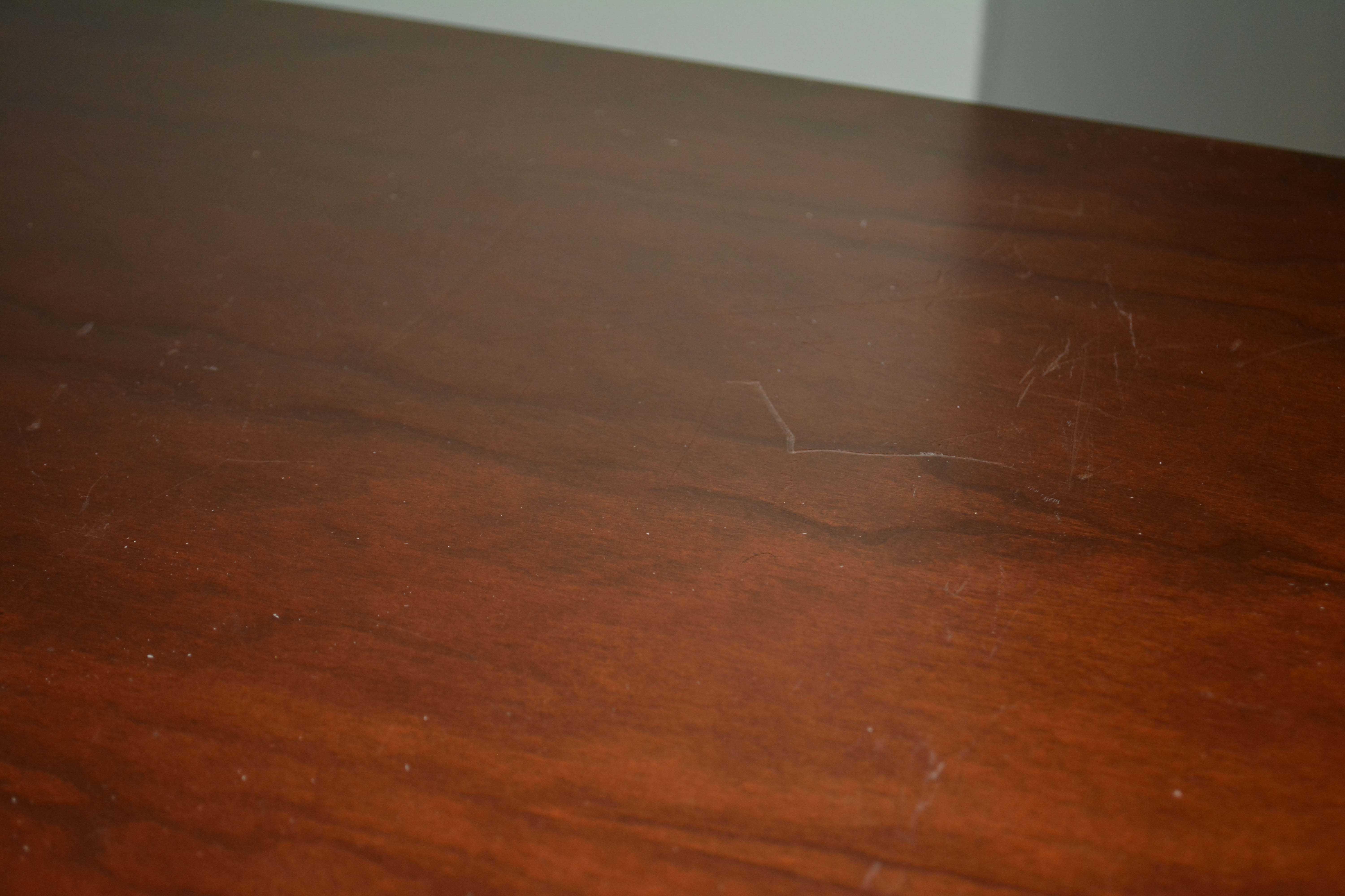 Two Filing Cabinets with Mahogany Finish